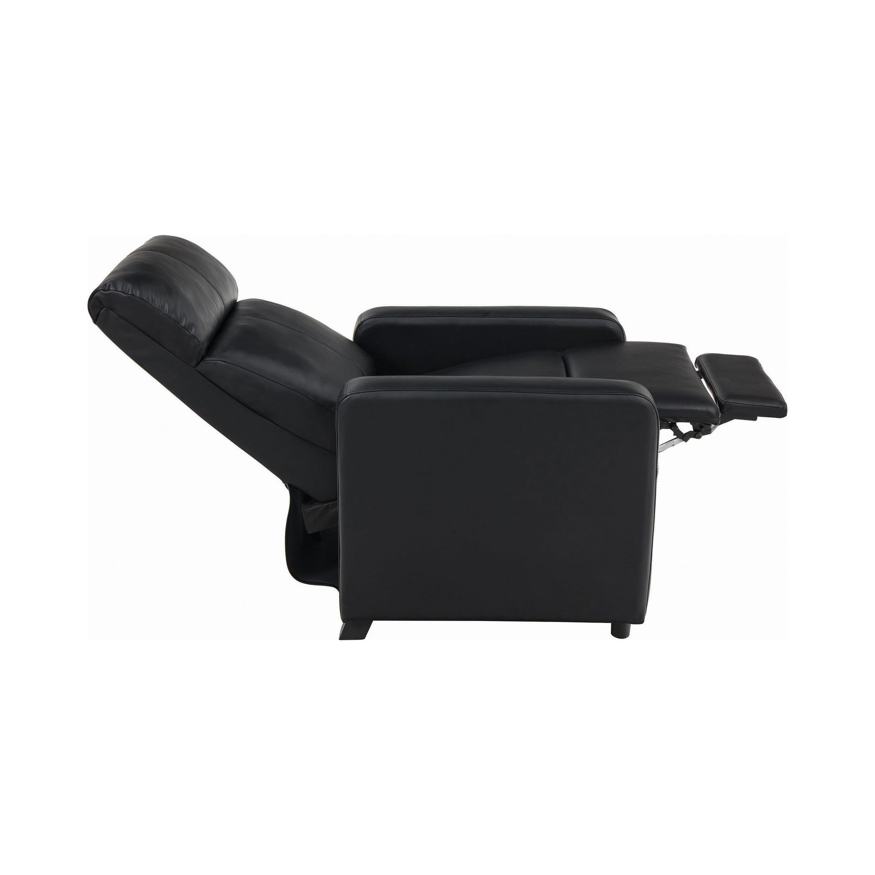 Toohey Home Theater Push Back Recliner Black - Ella Furniture