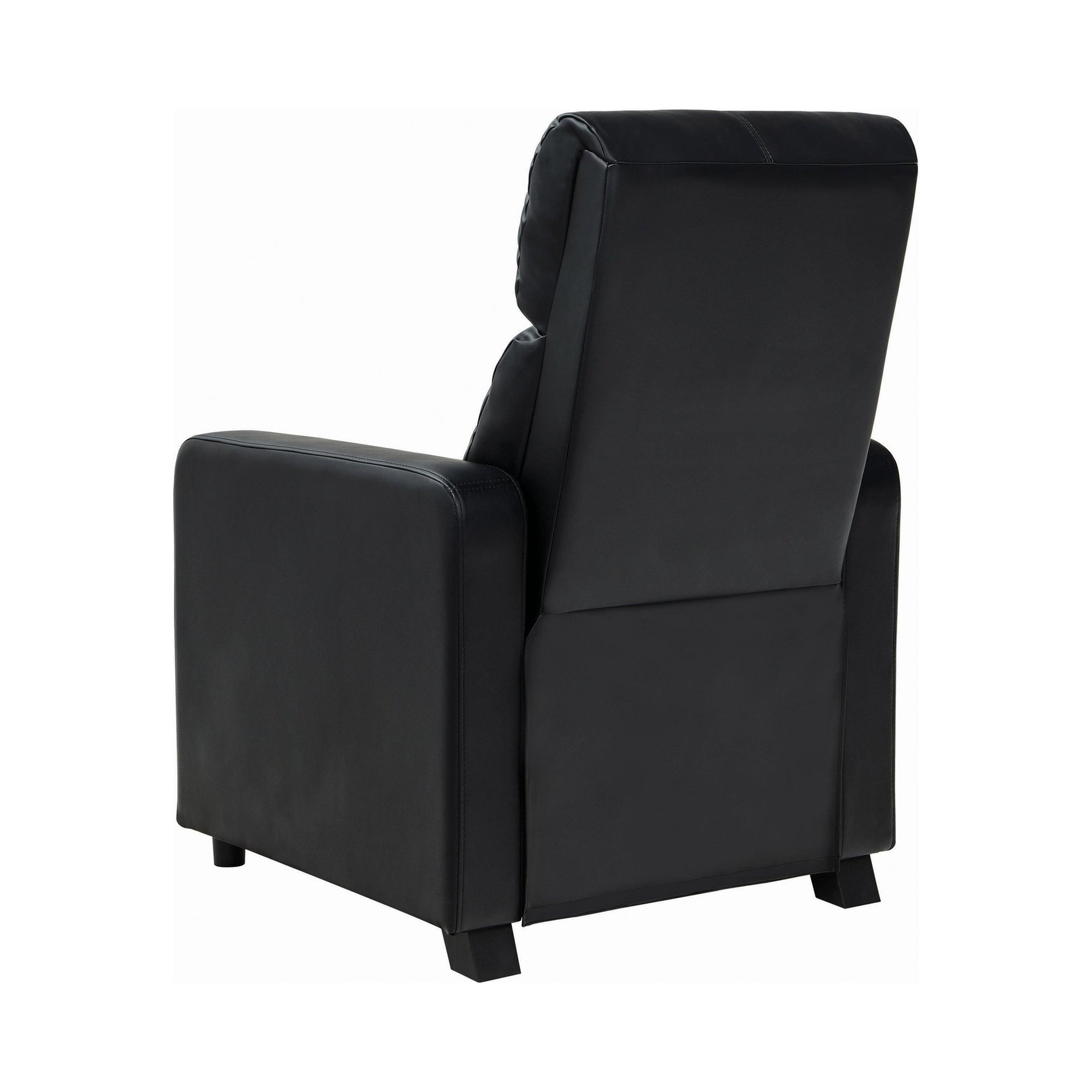 Toohey Home Theater Push Back Recliner Black - Ella Furniture