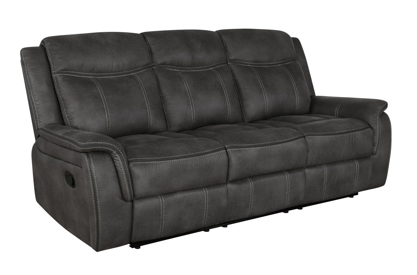 Lawrence Upholstered Tufted Back Motion Sofa 603504 - Ella Furniture