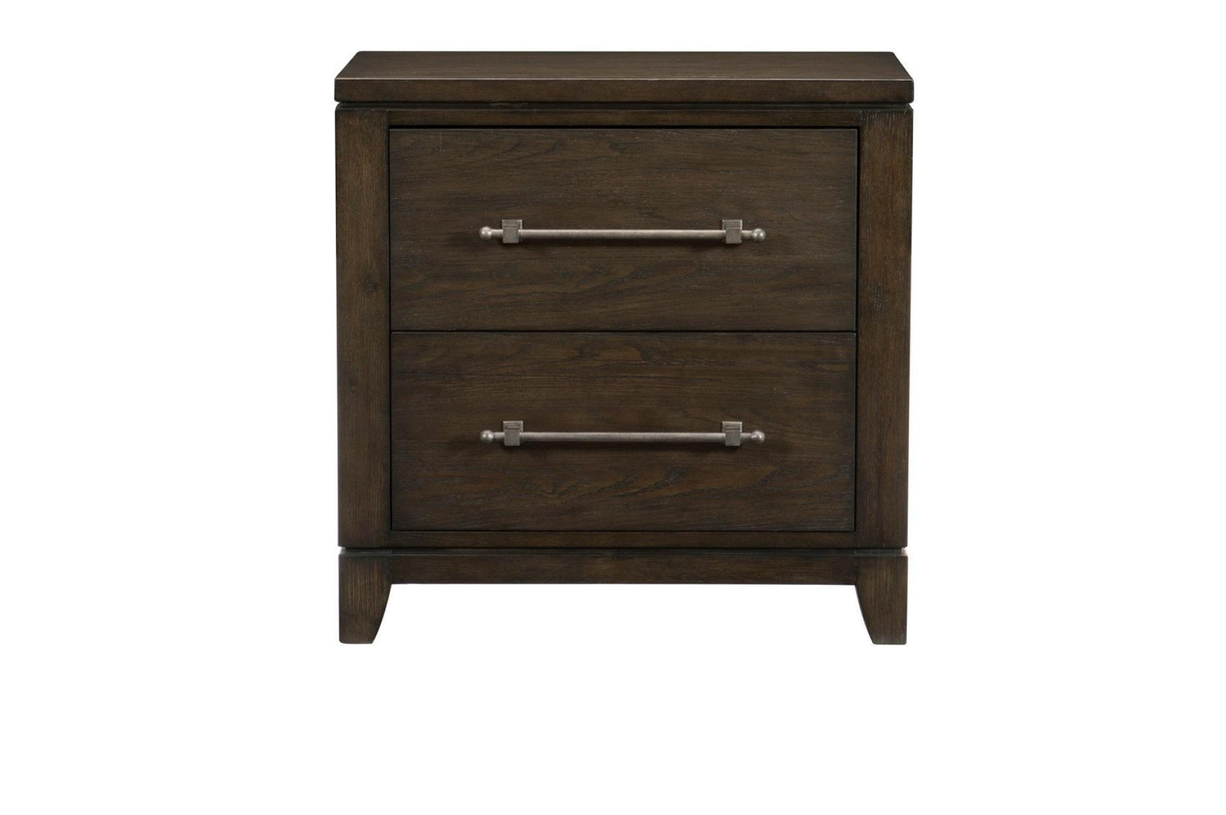 Griggs Dark Brown Modern Contemporary Acacia Veneer And Solid Wood Panel Bedroom Set - Ella Furniture