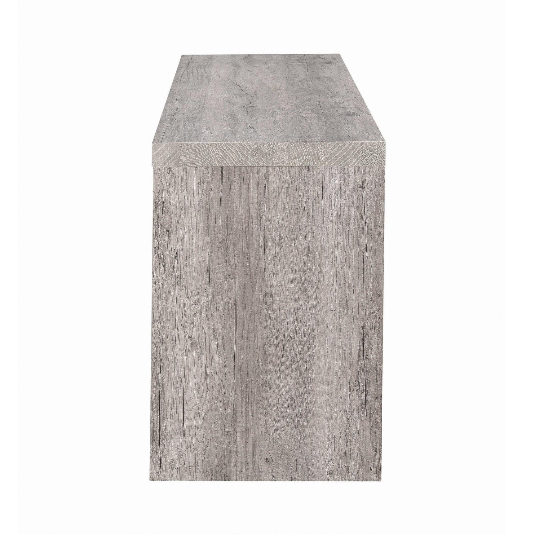 Burke 2-Drawer Tv Console Grey Driftwood - Ella Furniture