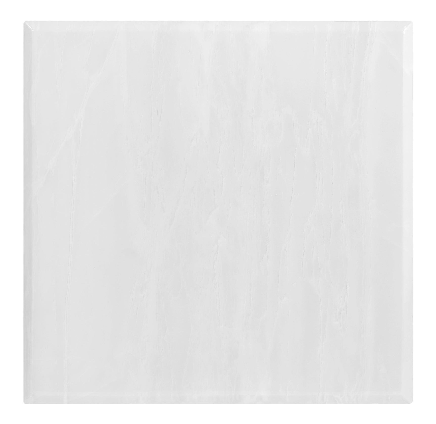Adabella U-base Square End Table White And Chrome - Ella Furniture