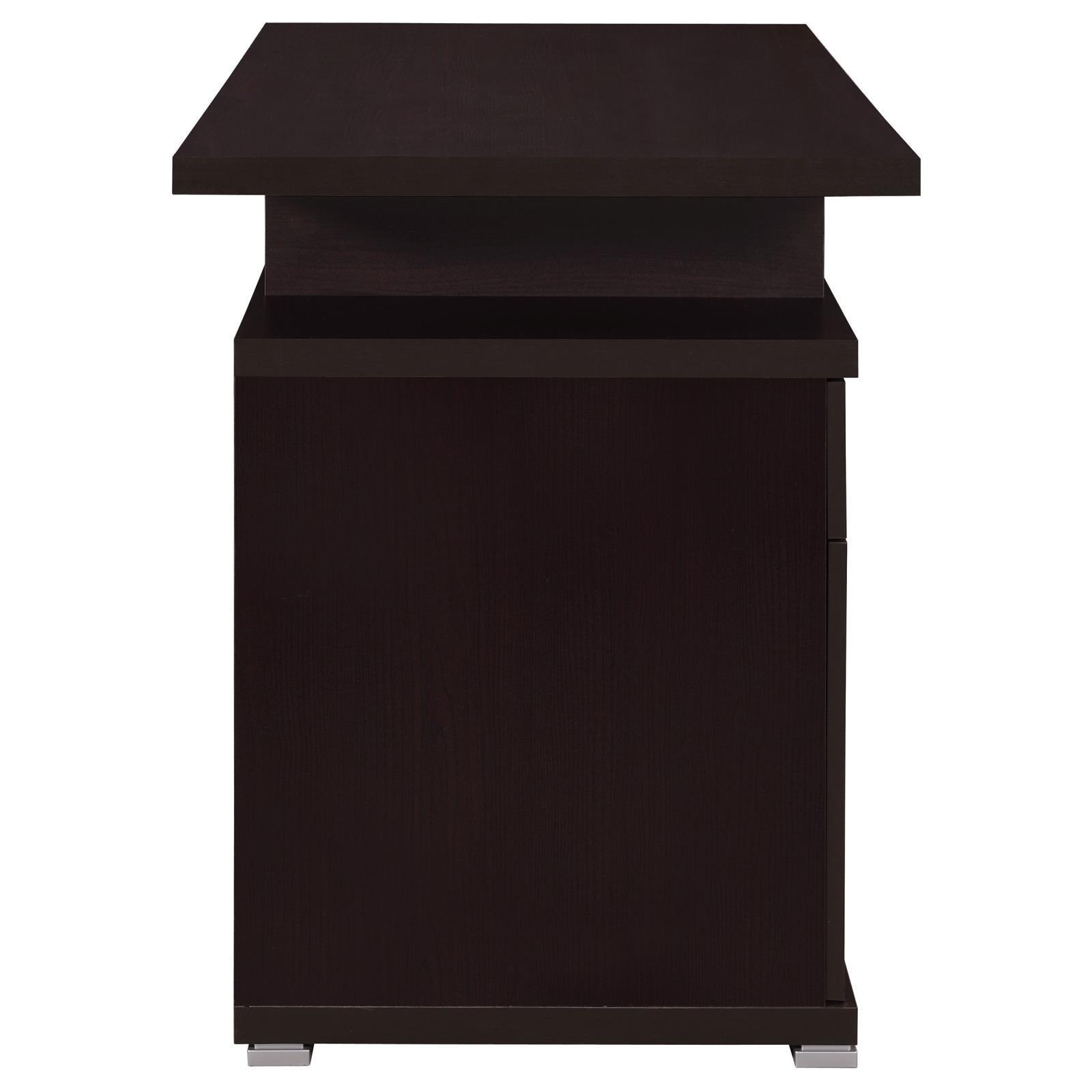 Irving Dark Cappucino Office Desk - Ella Furniture