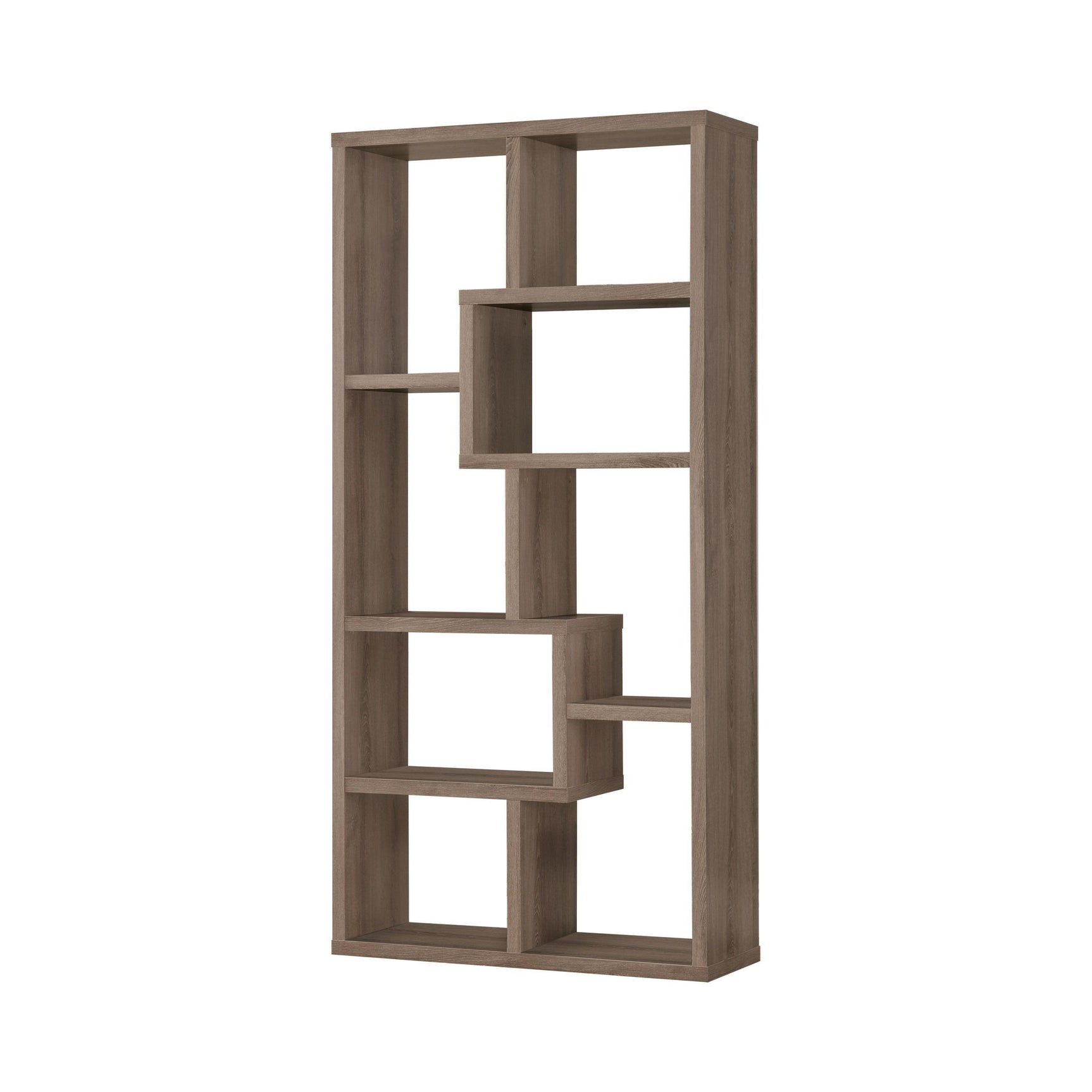 Theo 10-Shelf Bookcase White - Ella Furniture