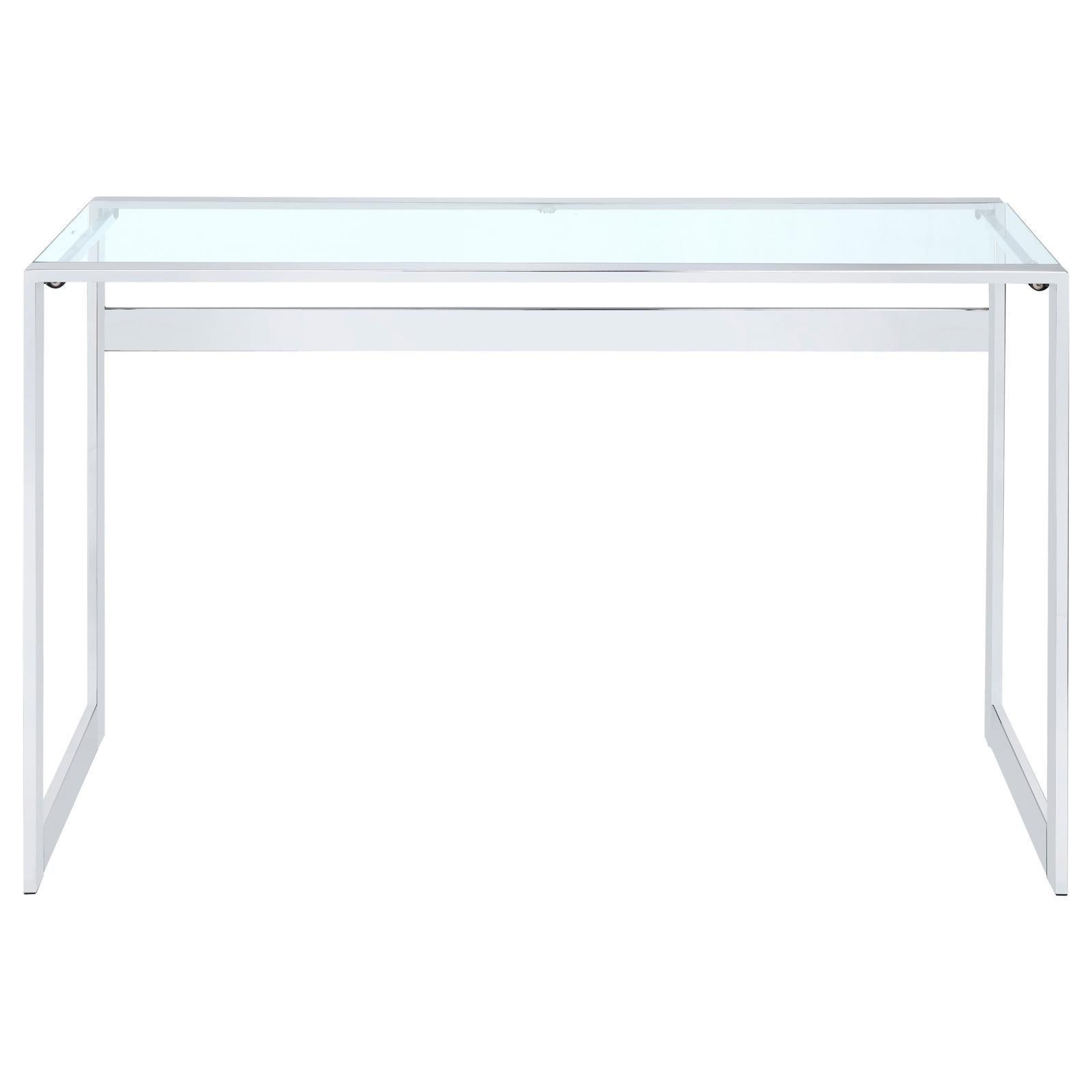 Hartford Chrome Writing Desk - Ella Furniture