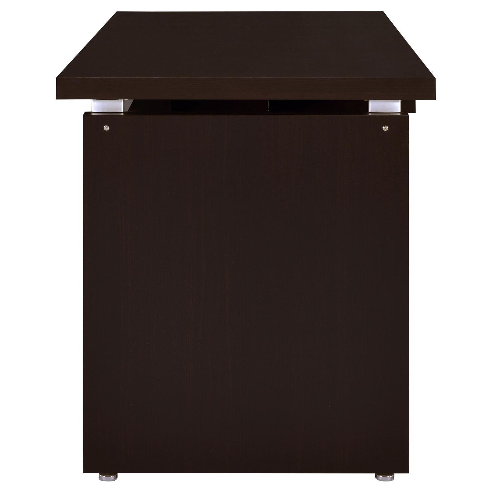 Skylar Warm Cappucino Computer Desk - Ella Furniture