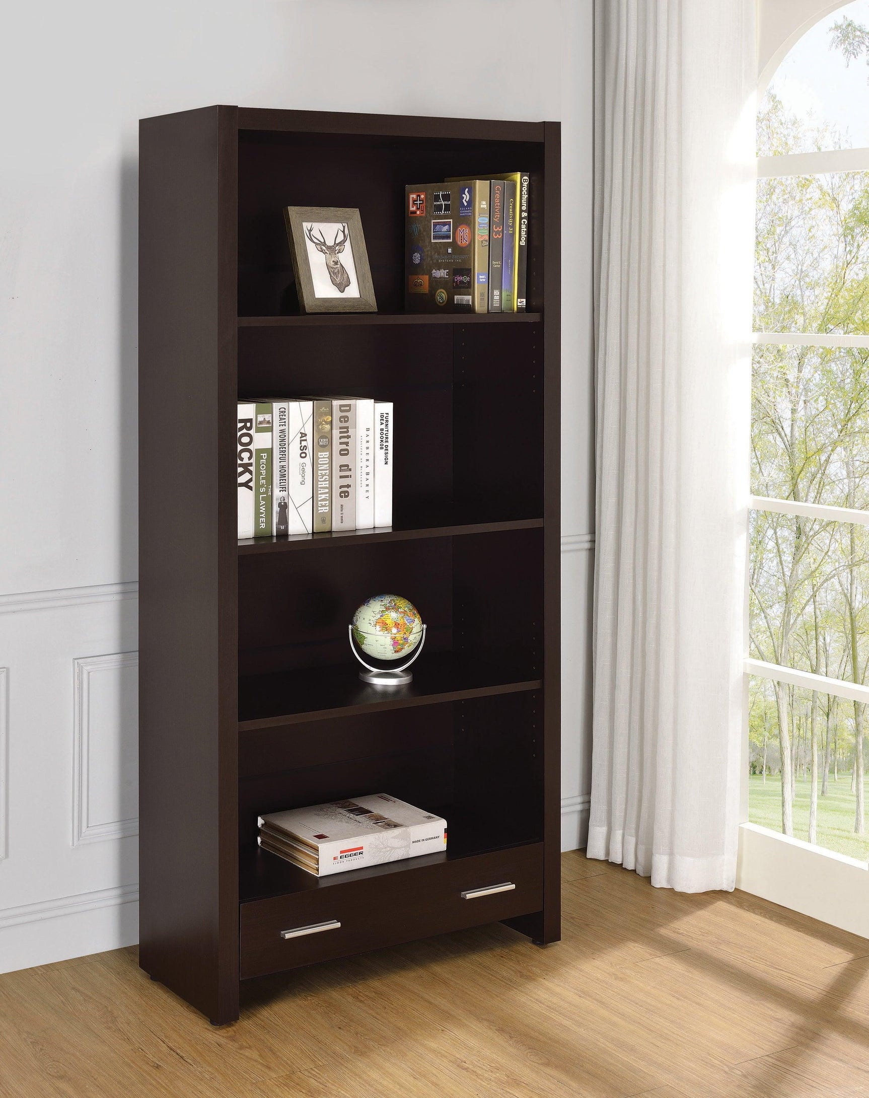Skylar 3-Drawer Mobile File Cabinet Cappuccino - Ella Furniture