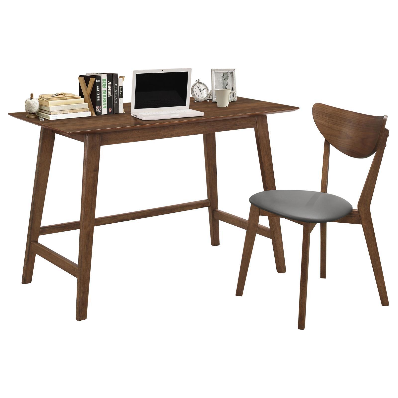 Karri Walnut 2Pc Writing Desk Set - Ella Furniture