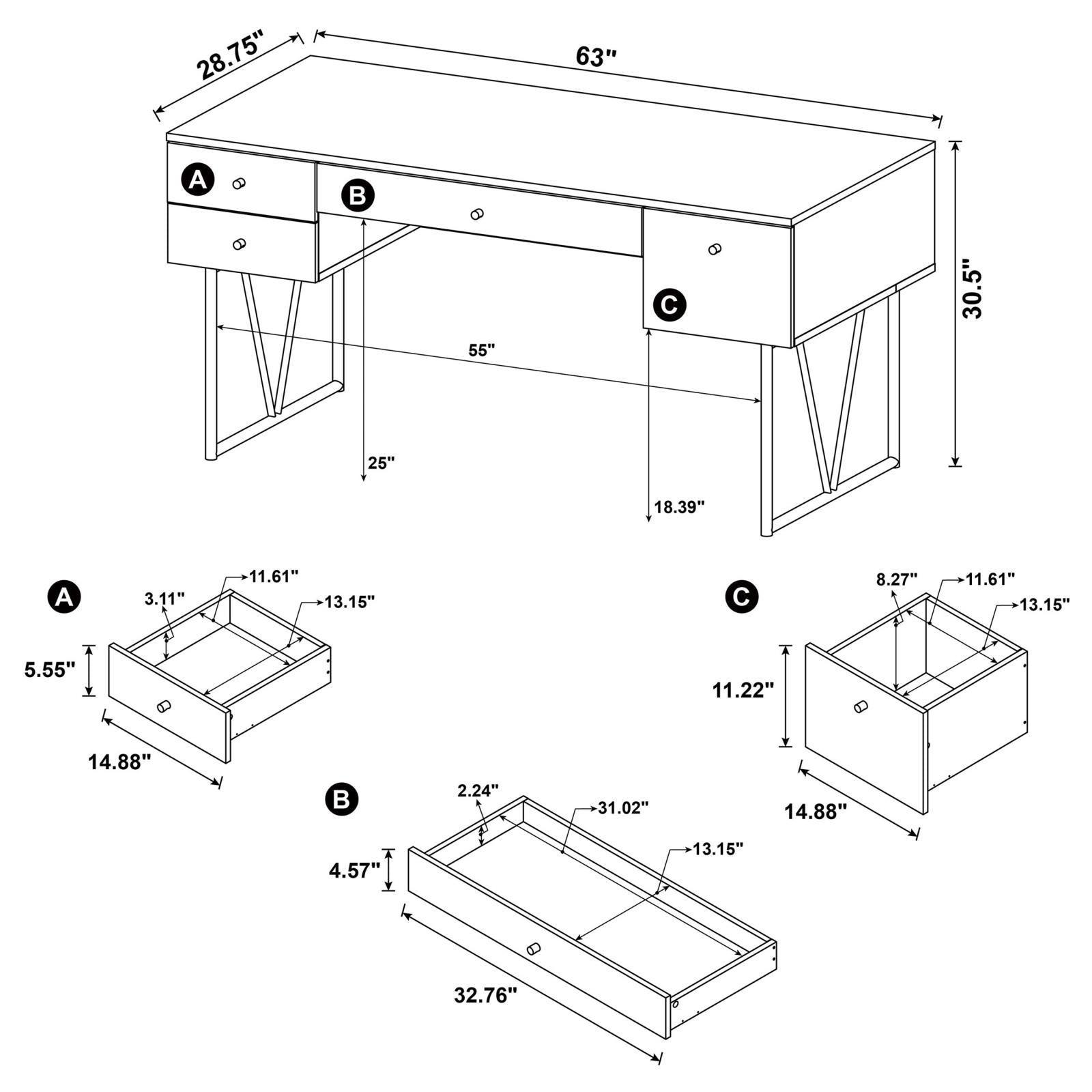 Analiese Grey Driftwood Writing Desk - Ella Furniture