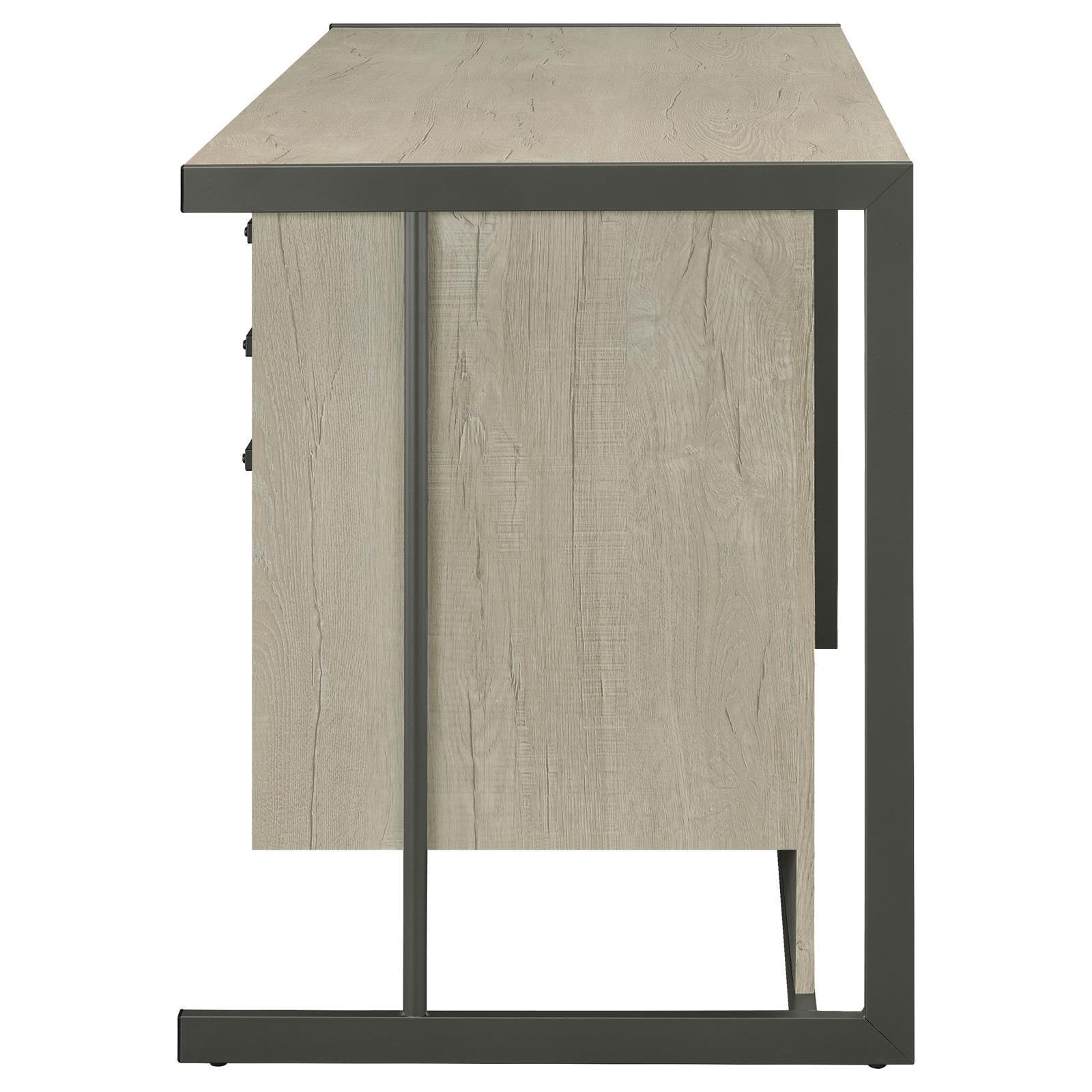 Loomis Natural Driftwood Office Desk - Ella Furniture