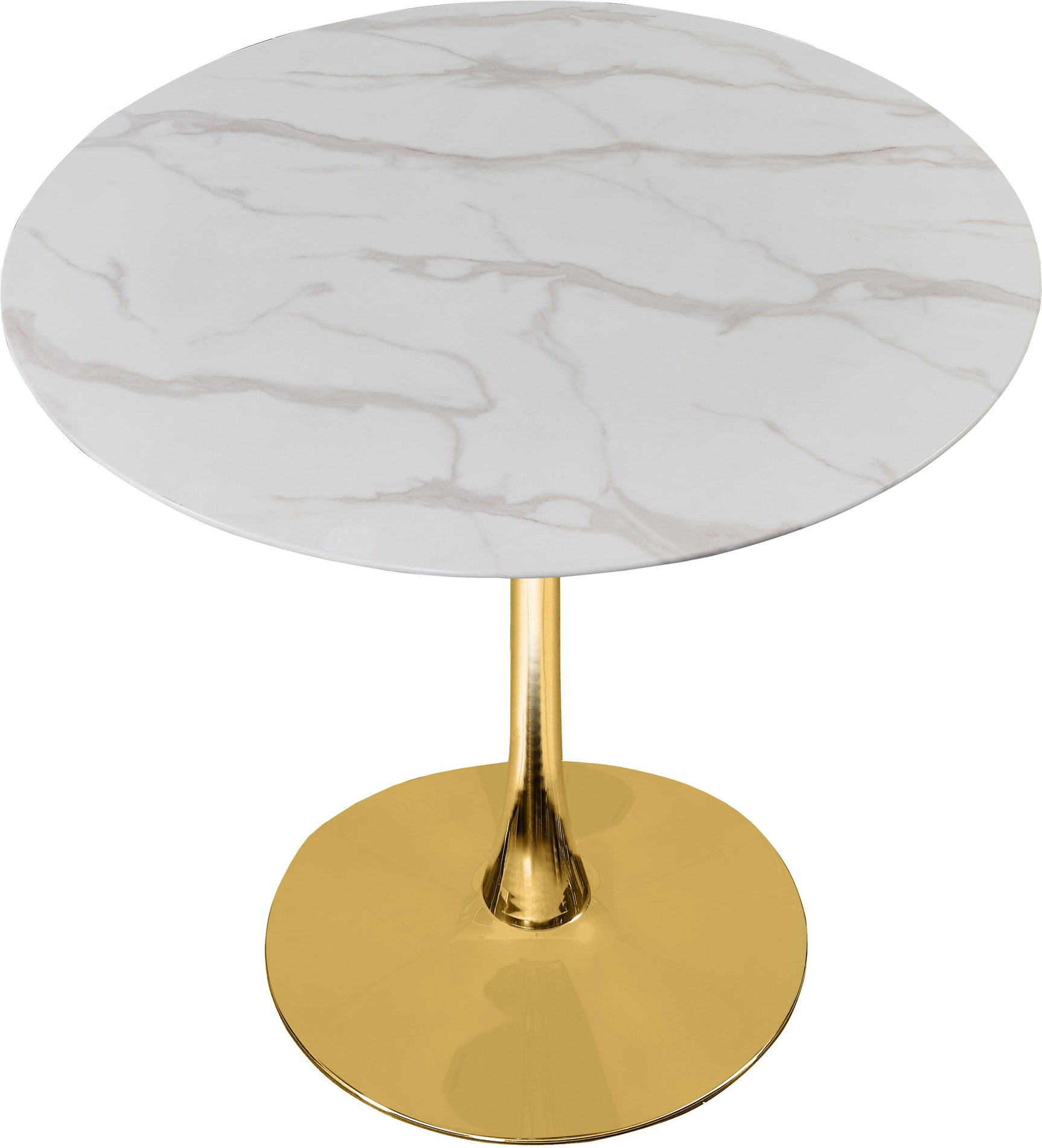 Tulip Gold 36" Dining Table - Ella Furniture