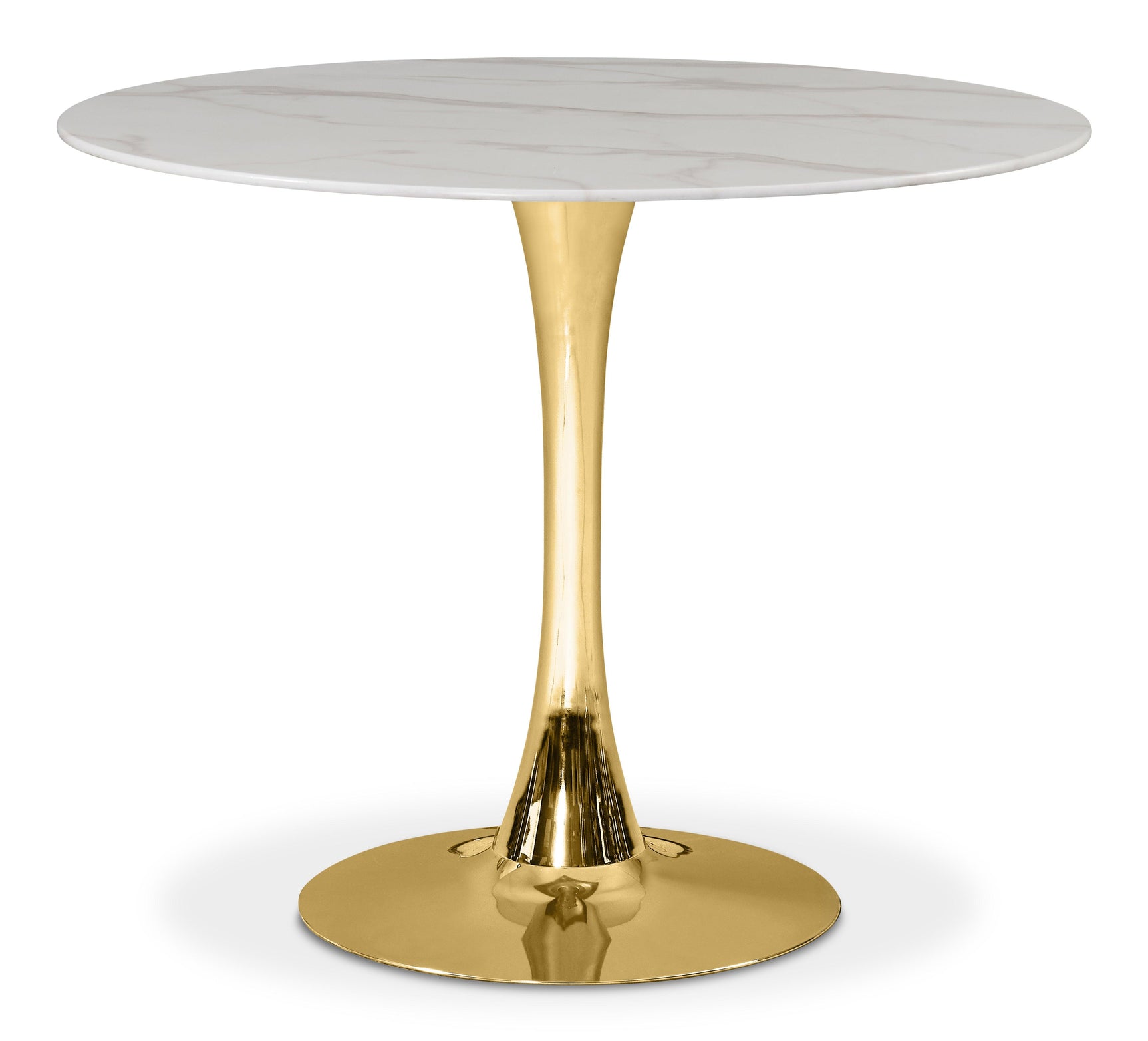 Tulip Gold 36" Dining Table - Ella Furniture