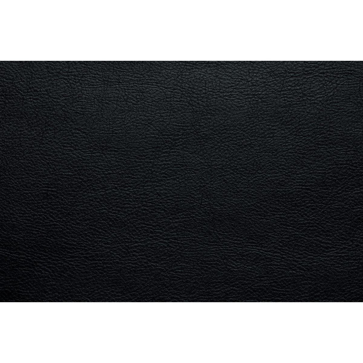Bastrop Black Solid Wood Premium Faux Leather Upholstery 3-Piece Sectional With Right Console - Ella Furniture