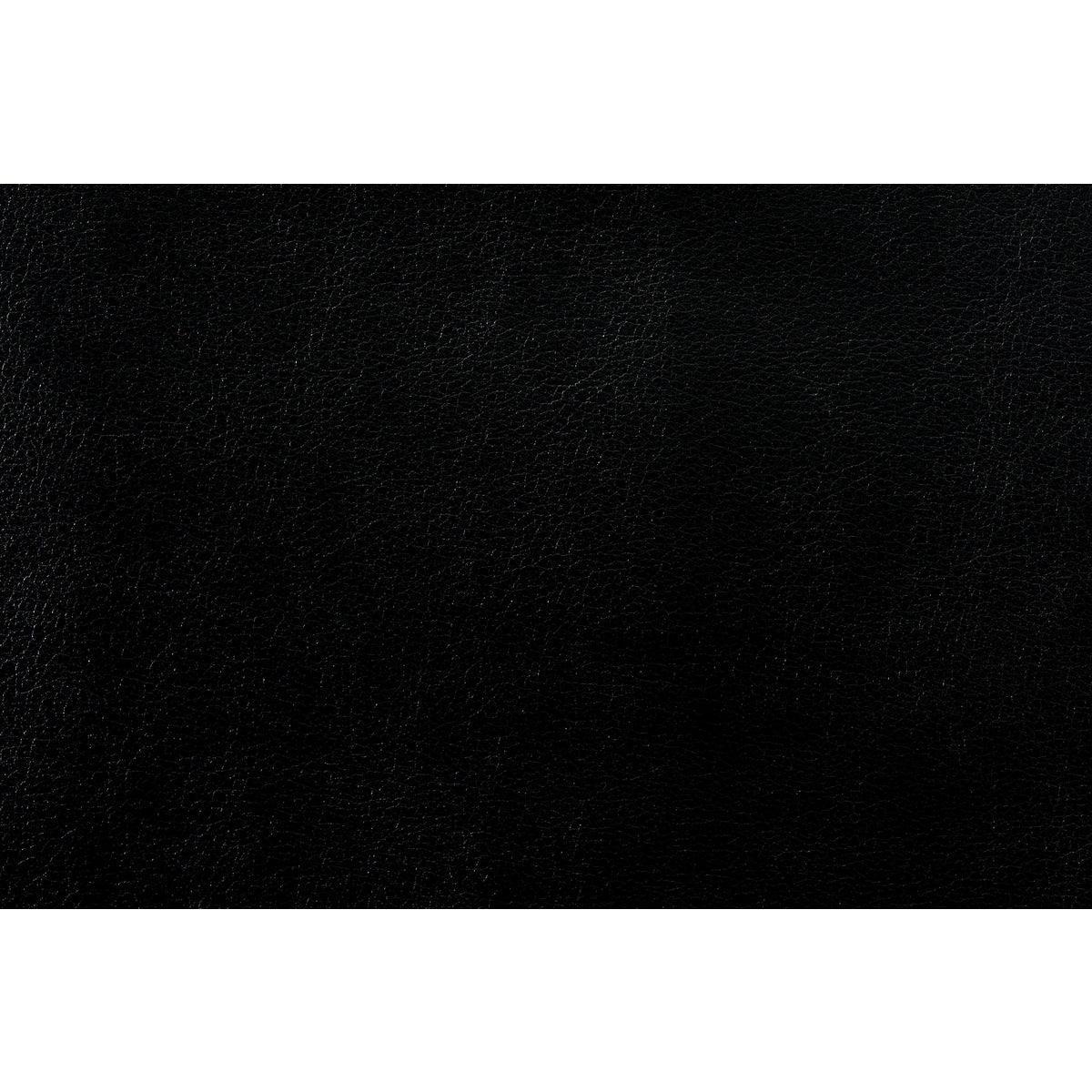 Barrington Black Solid Wood Faux Leather Upholstery 3-Piece Sectional With Right Chaise And Ottoman - Ella Furniture