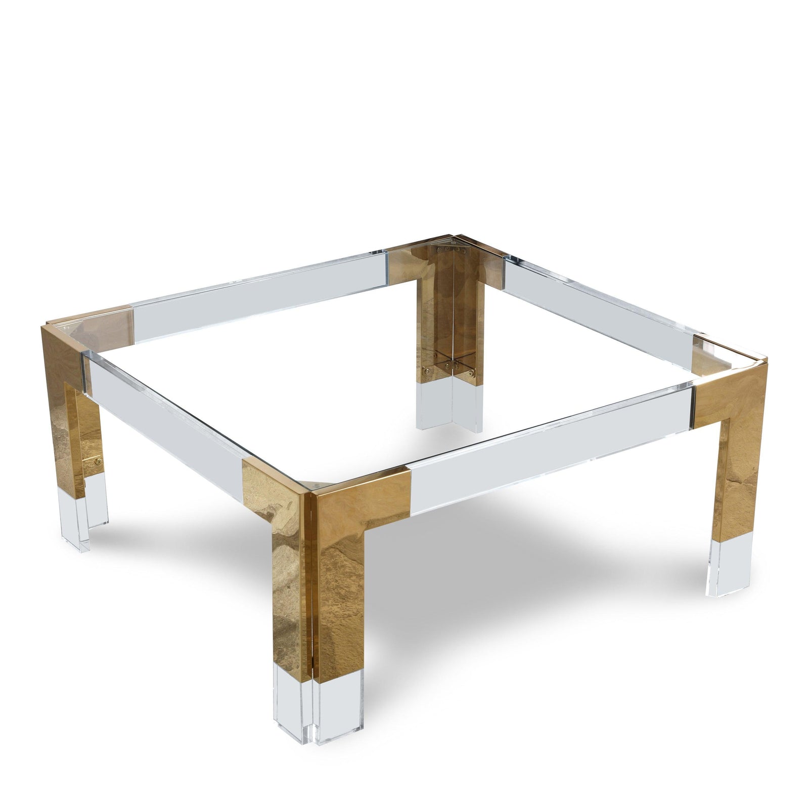 Casper Gold Square Coffee Table - Ella Furniture