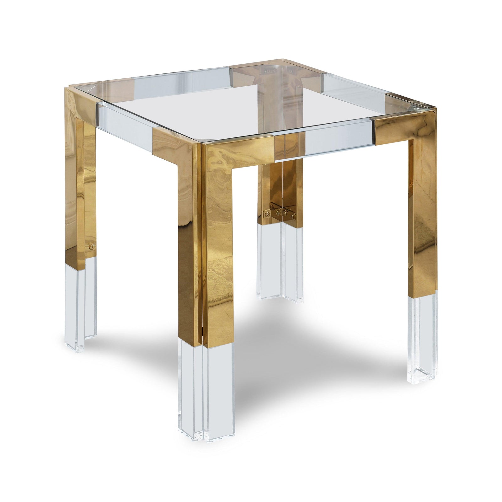 Casper Gold End Table - Ella Furniture