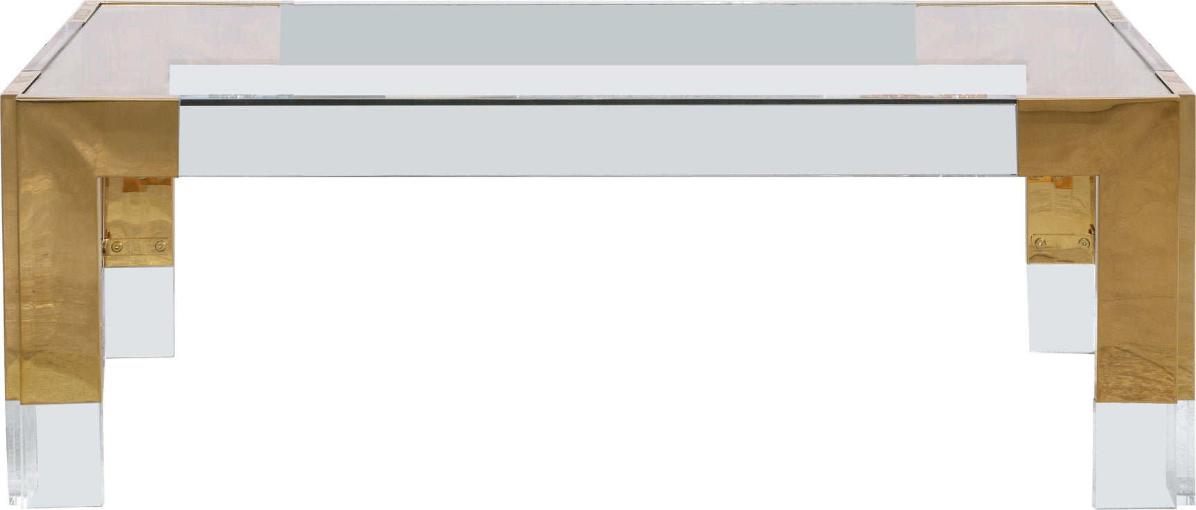 Casper Gold Rectangular Coffee Table - Ella Furniture