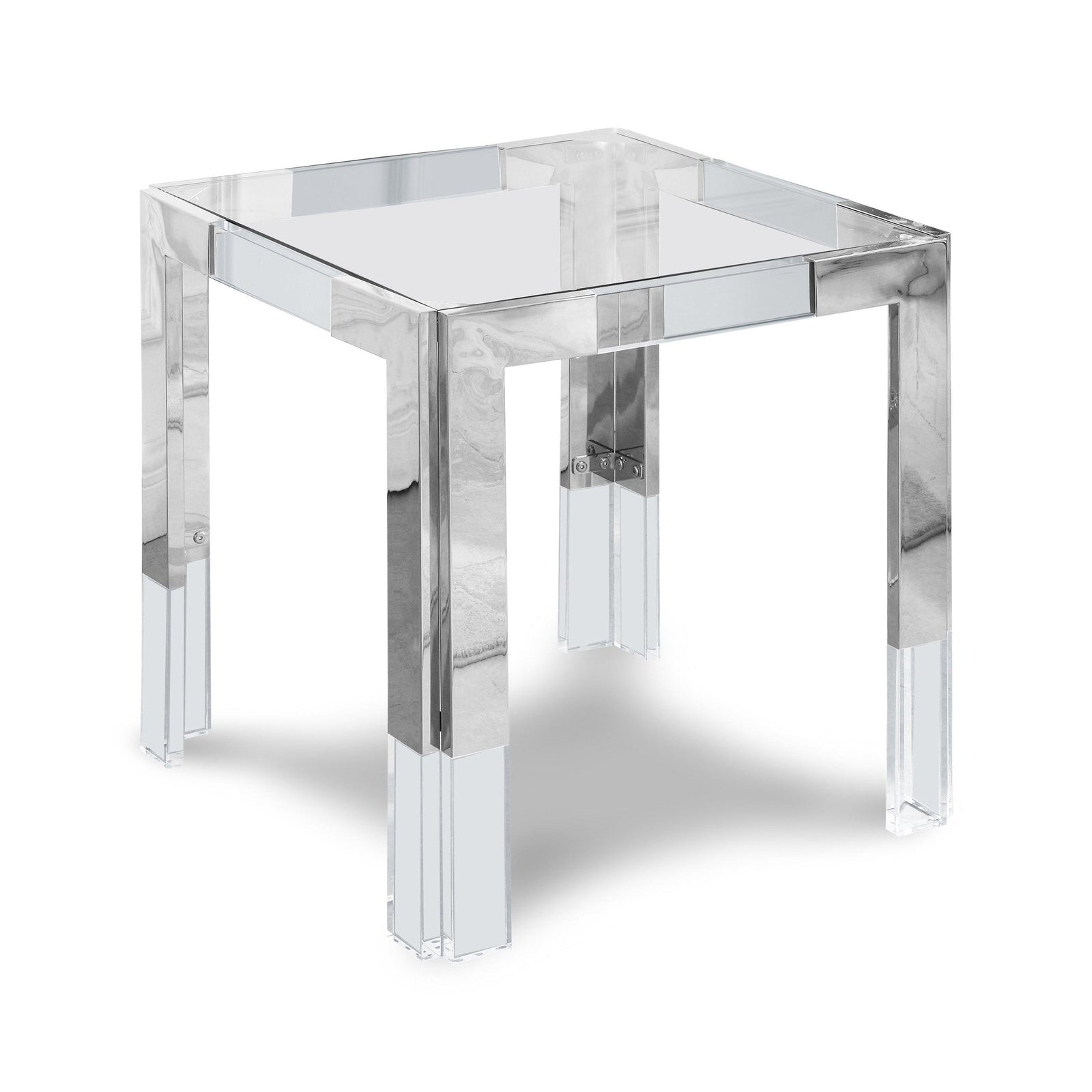 Casper Silver End Table - Ella Furniture