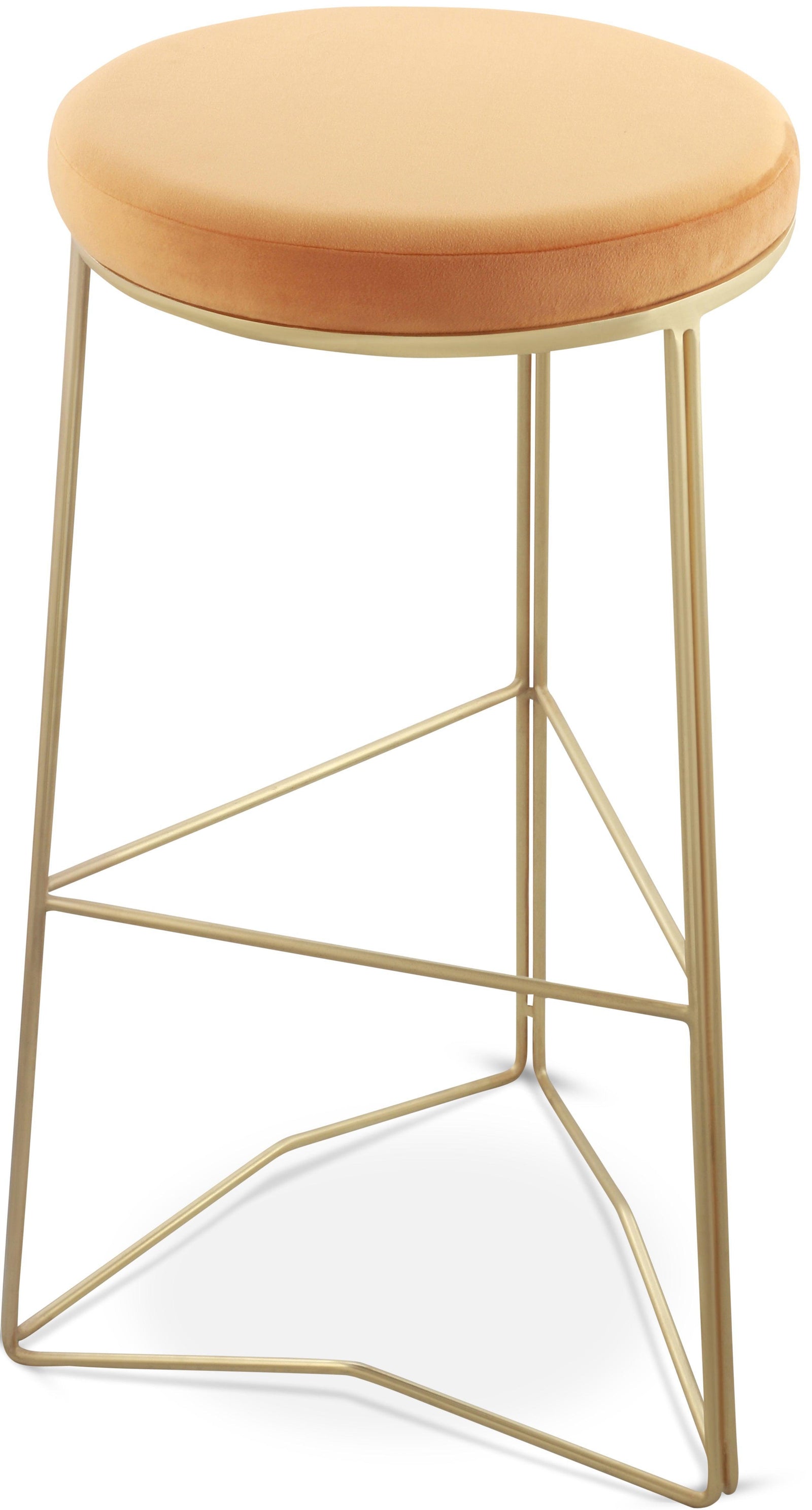 Tres Mango Velvet Bar Stool - Ella Furniture