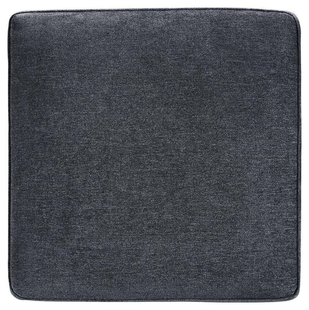 Altari Slate Chenille Oversized Accent Ottoman - Ella Furniture