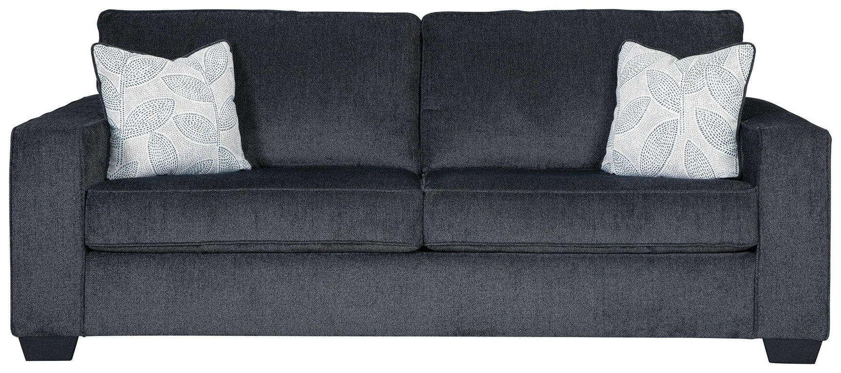 Altari Slate Chenille Queen Sofa Sleeper - Ella Furniture