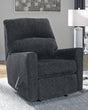 Altari Slate Chenille Recliner - Ella Furniture