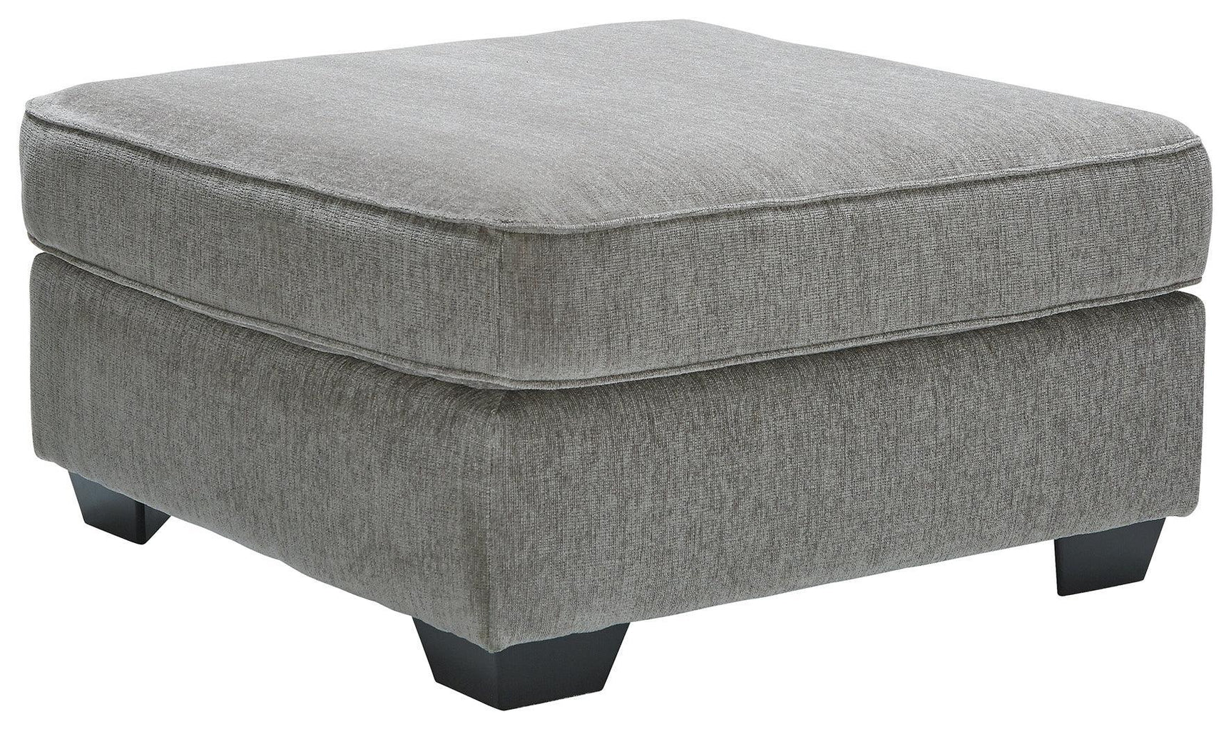 Altari Alloy Chenille Oversized Accent Ottoman - Ella Furniture