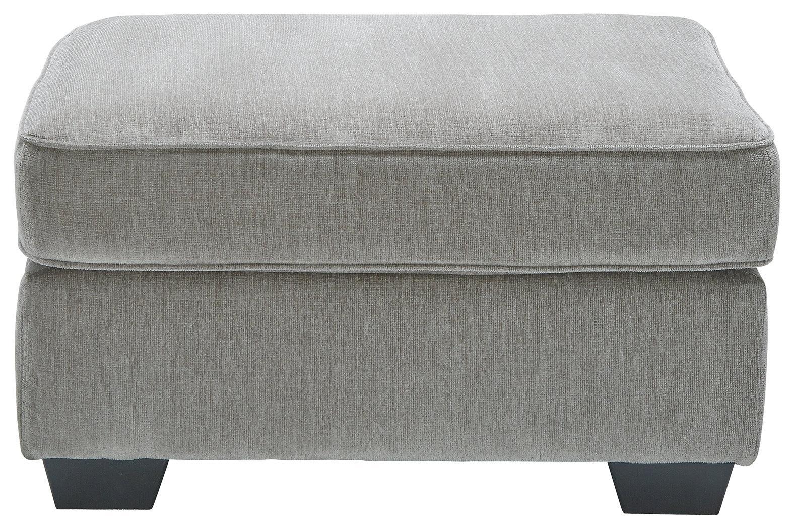Altari Alloy Chenille Oversized Accent Ottoman - Ella Furniture