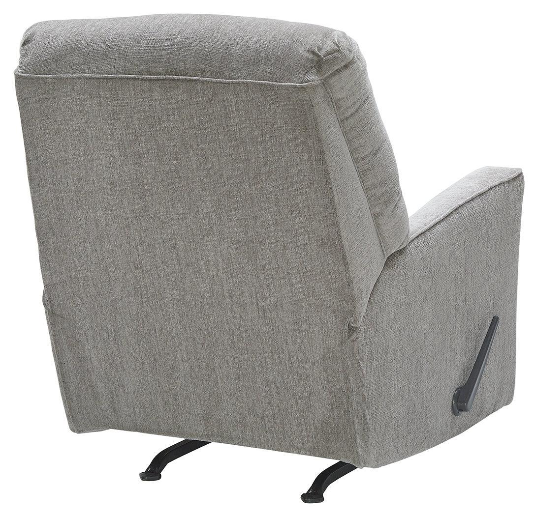 Altari Alloy Chenille Recliner - Ella Furniture