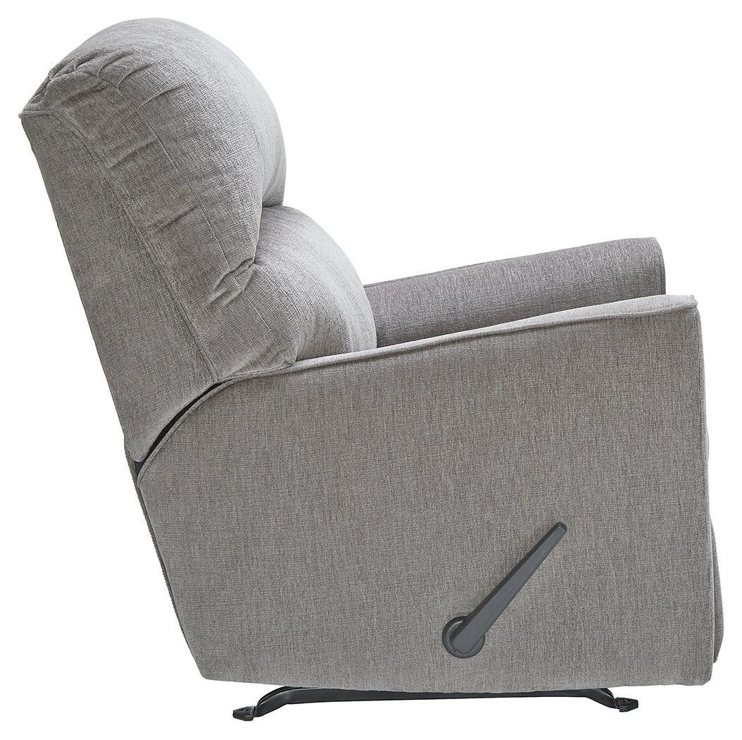 Altari Alloy Chenille Recliner - Ella Furniture