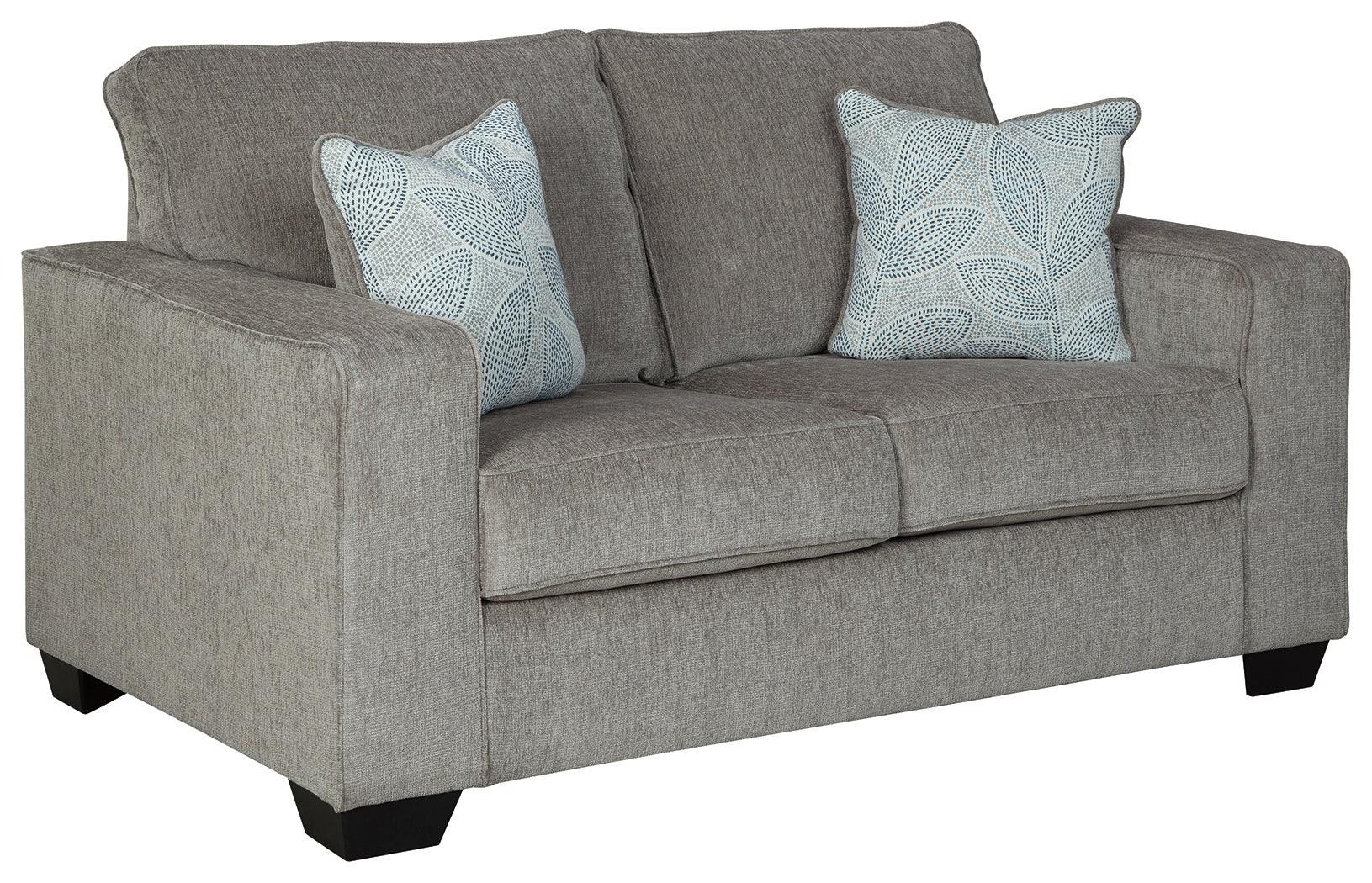 Altari Alloy Chenille Loveseat - Ella Furniture