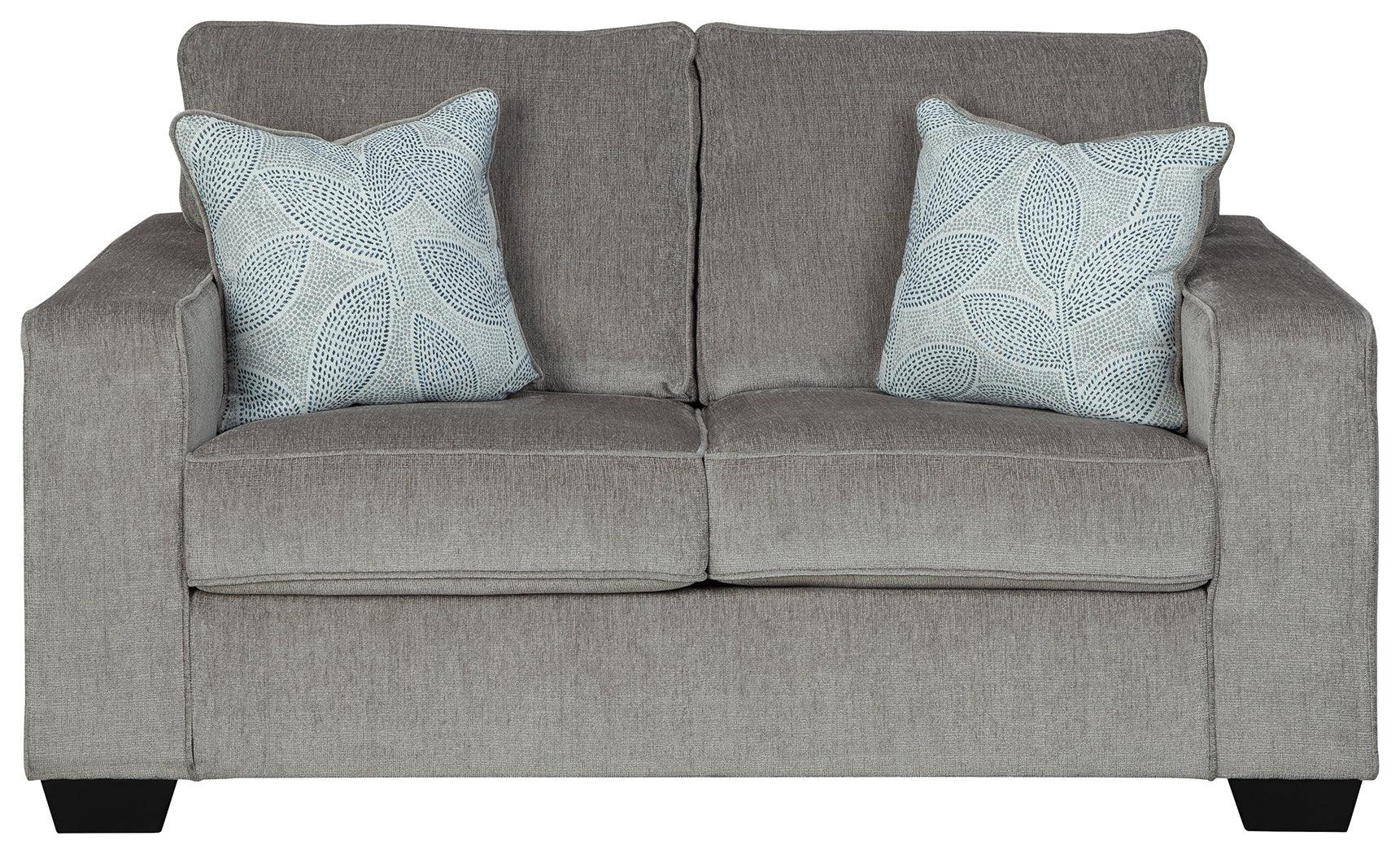 Altari Alloy Chenille Loveseat - Ella Furniture