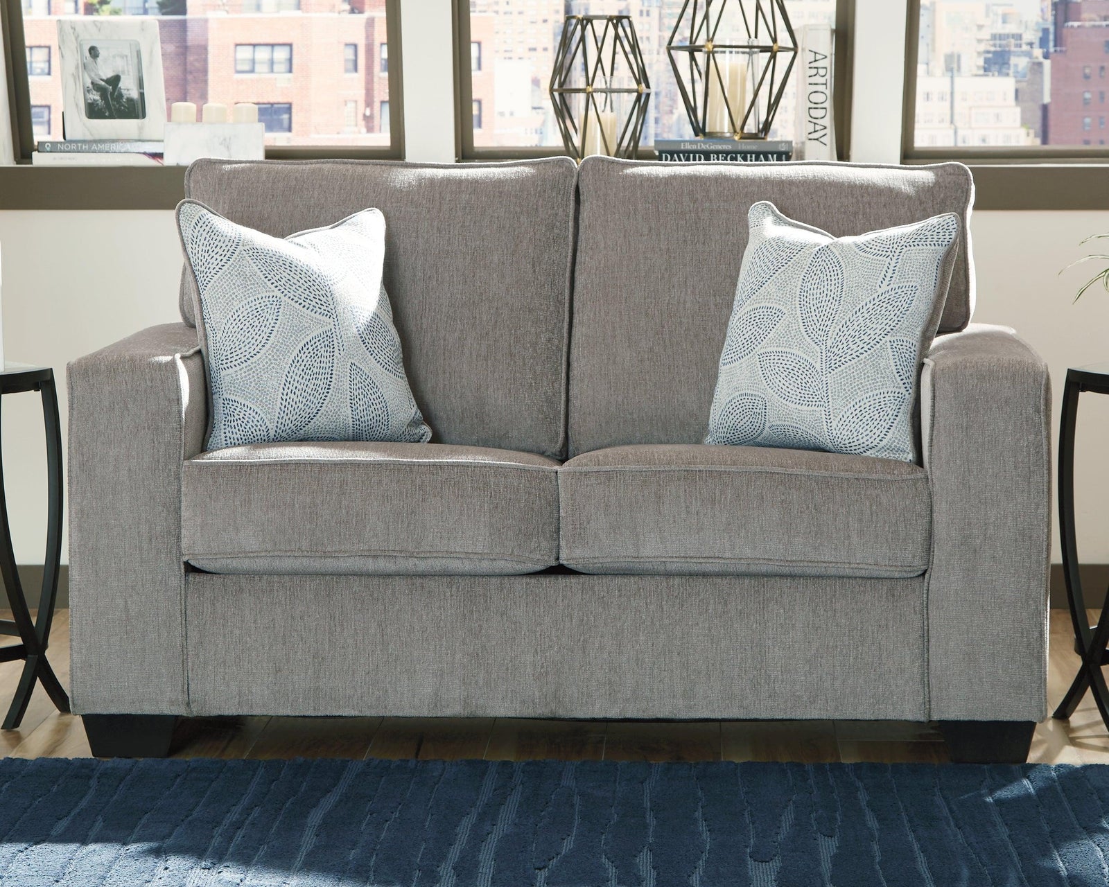 Altari Alloy Chenille Loveseat - Ella Furniture