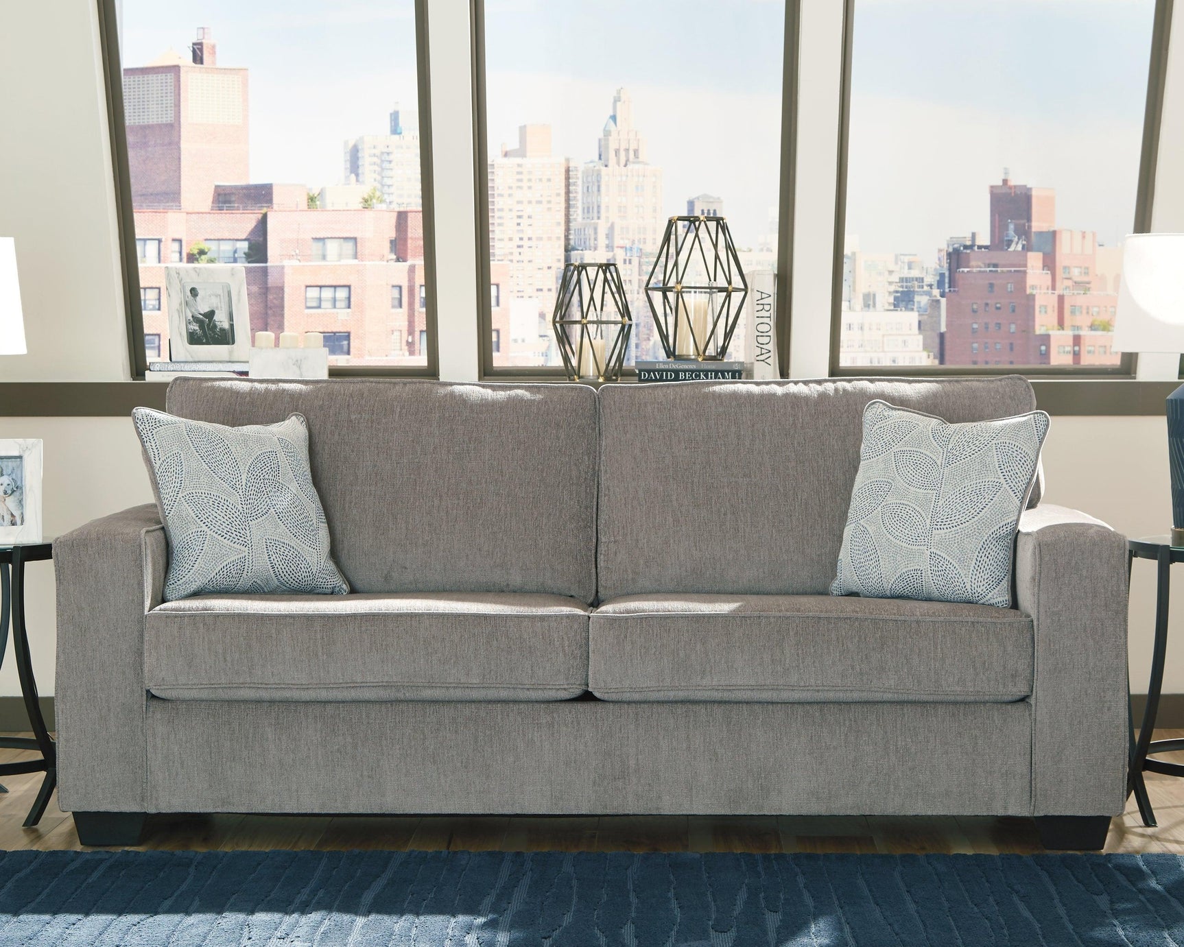 Altari Alloy Chenille Sofa - Ella Furniture
