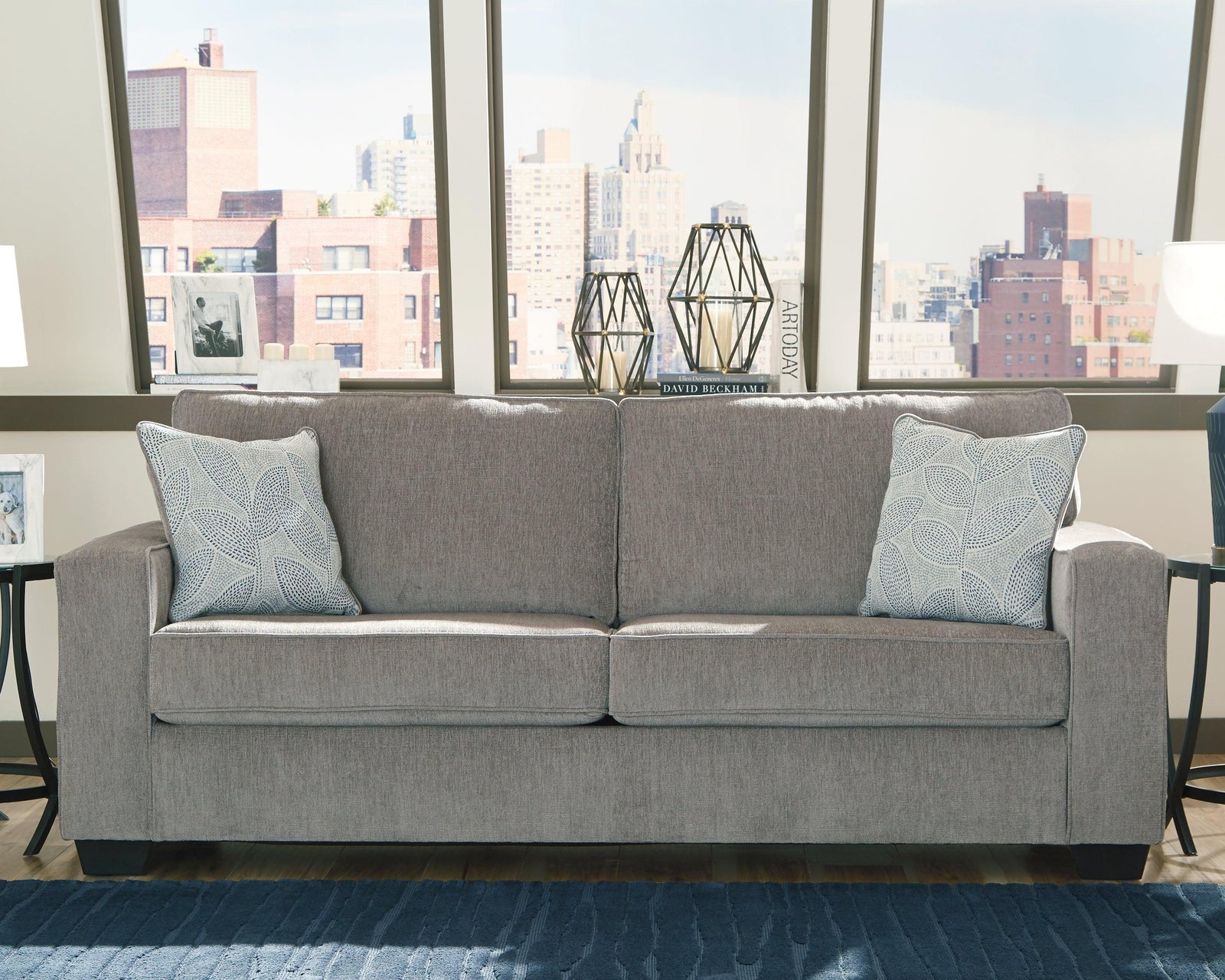 Altari Alloy Chenille Sofa - Ella Furniture