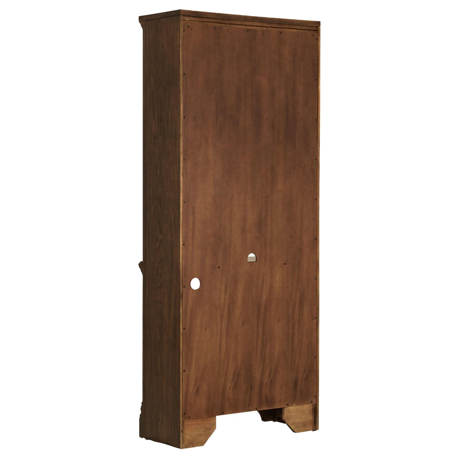 Hartshill 5-Shelf Bookcase Burnished Oak - Ella Furniture