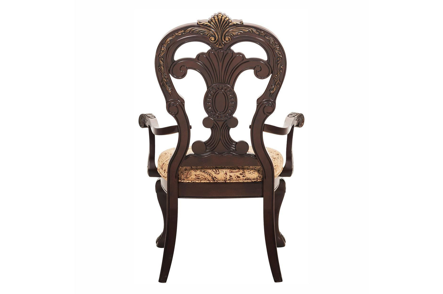 Deryn Park Cherry Traditional Solid Wood Plush Upholstered Seat Rectangular Dining Room Set - Ella Furniture