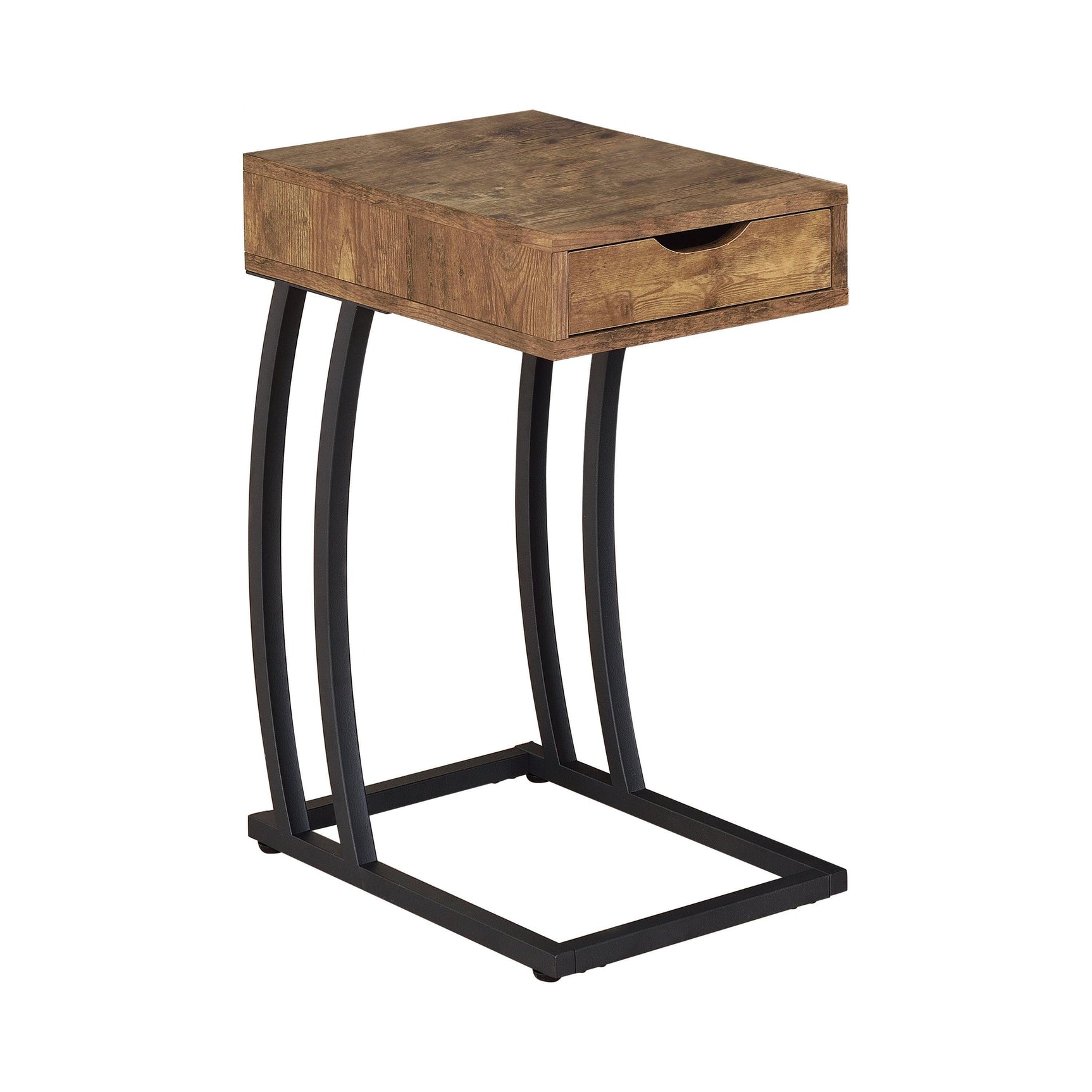 Troy Accent Table With Power Outlet Antique Nutmeg - Ella Furniture