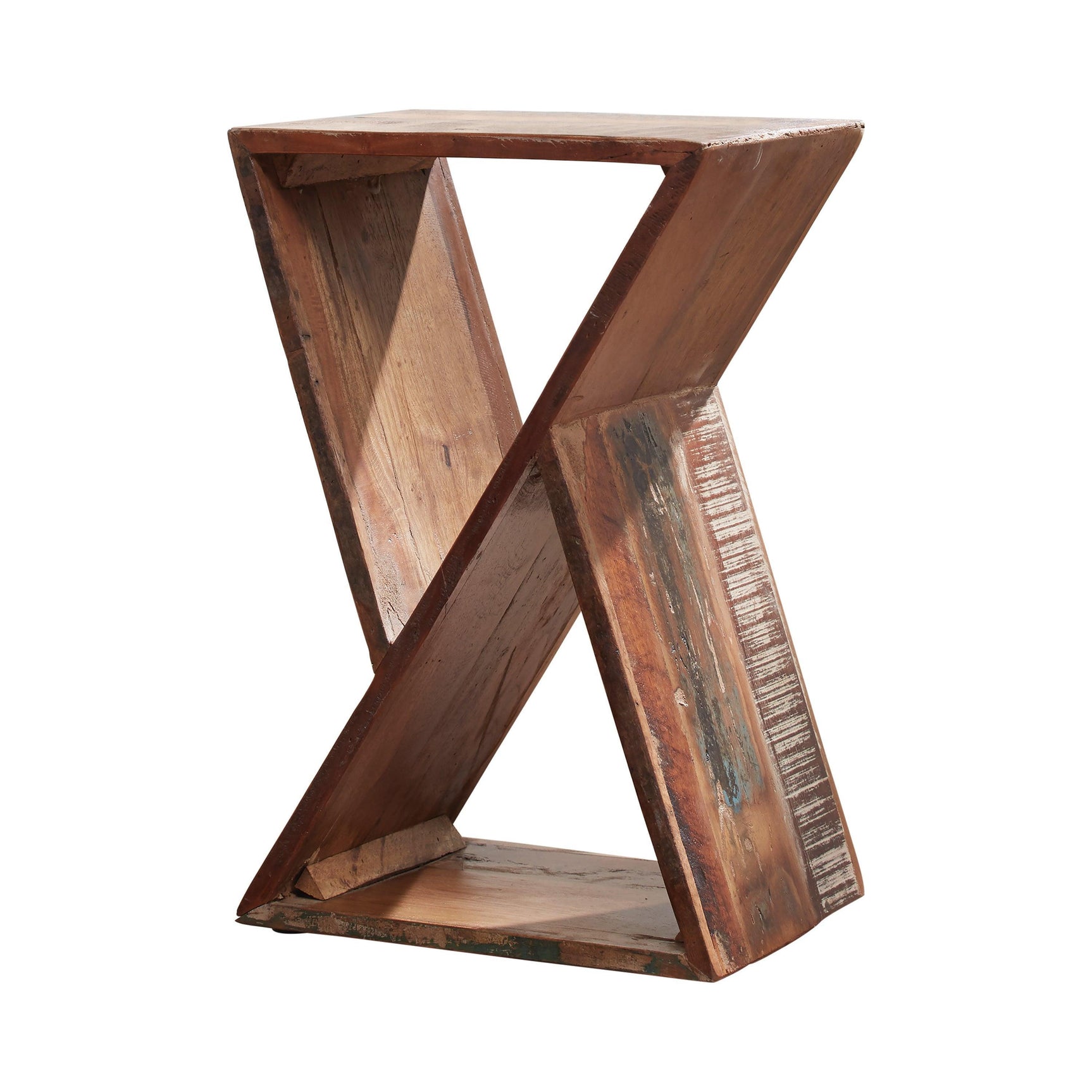 Lily Geometric Accent Table Natural - Ella Furniture