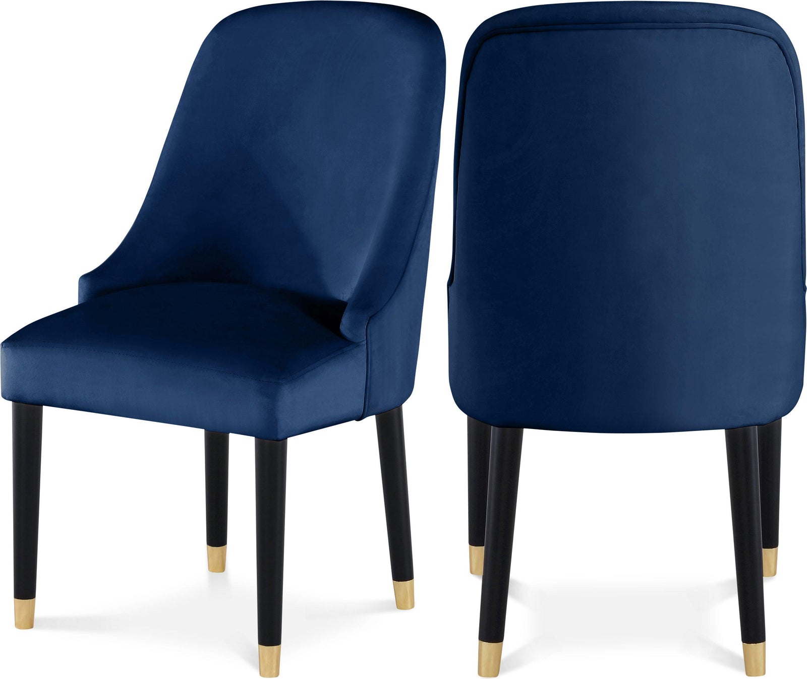 Omni Blue Velvet Dining Chair - Ella Furniture
