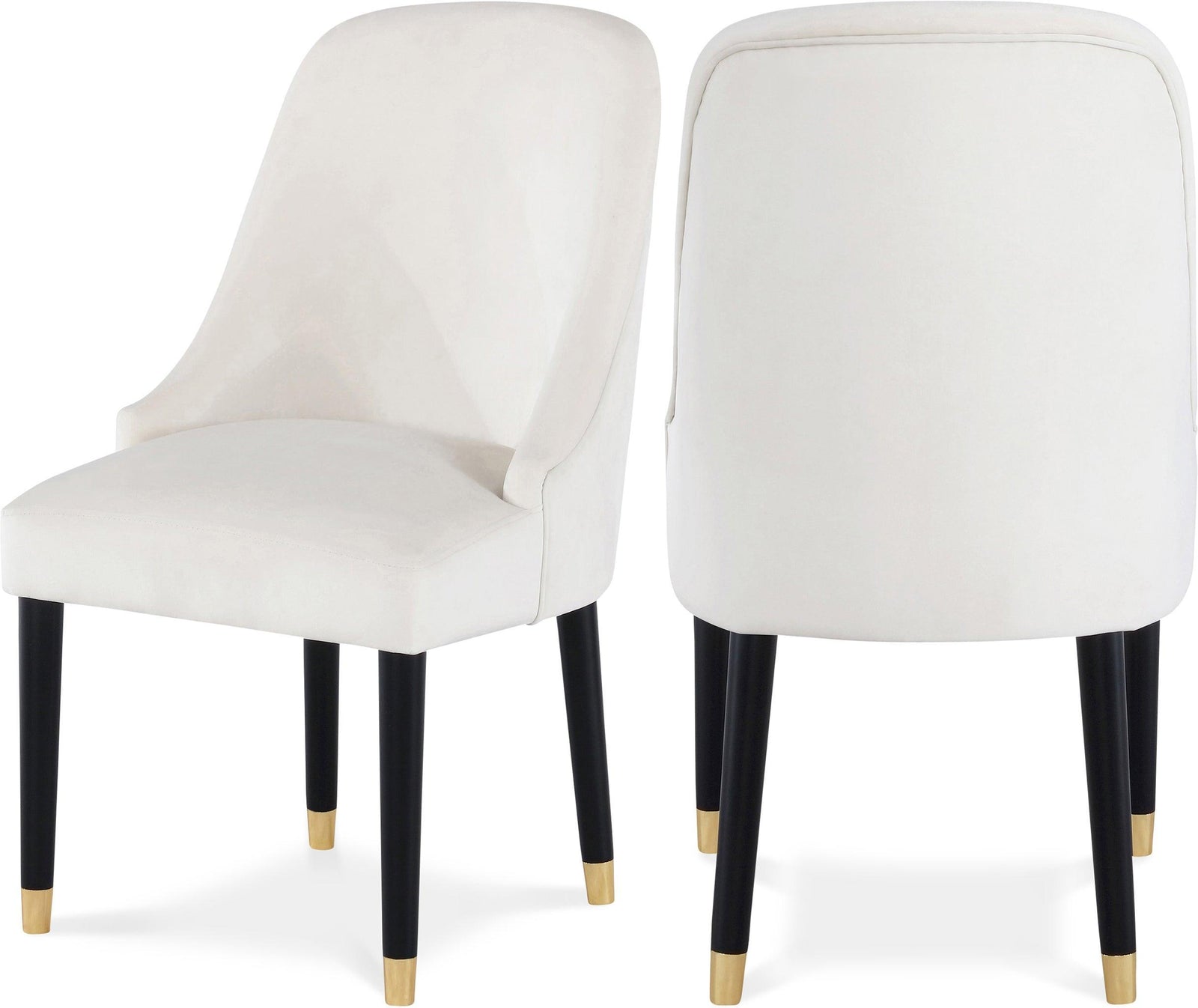 Omni Cream Velvet Dining Chair - Ella Furniture