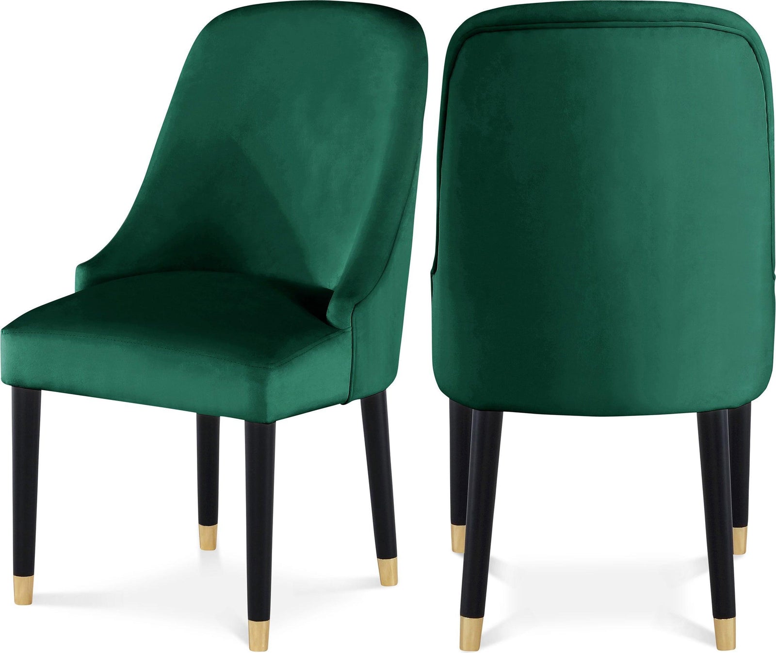 Omni Green Velvet Dining Chair - Ella Furniture
