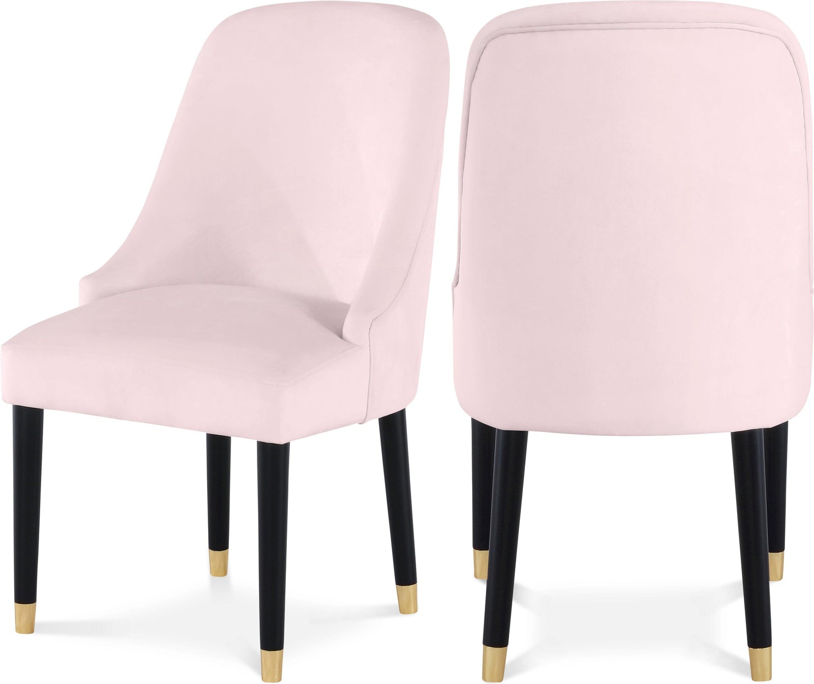 Omni Pink Velvet Dining Chair - Ella Furniture