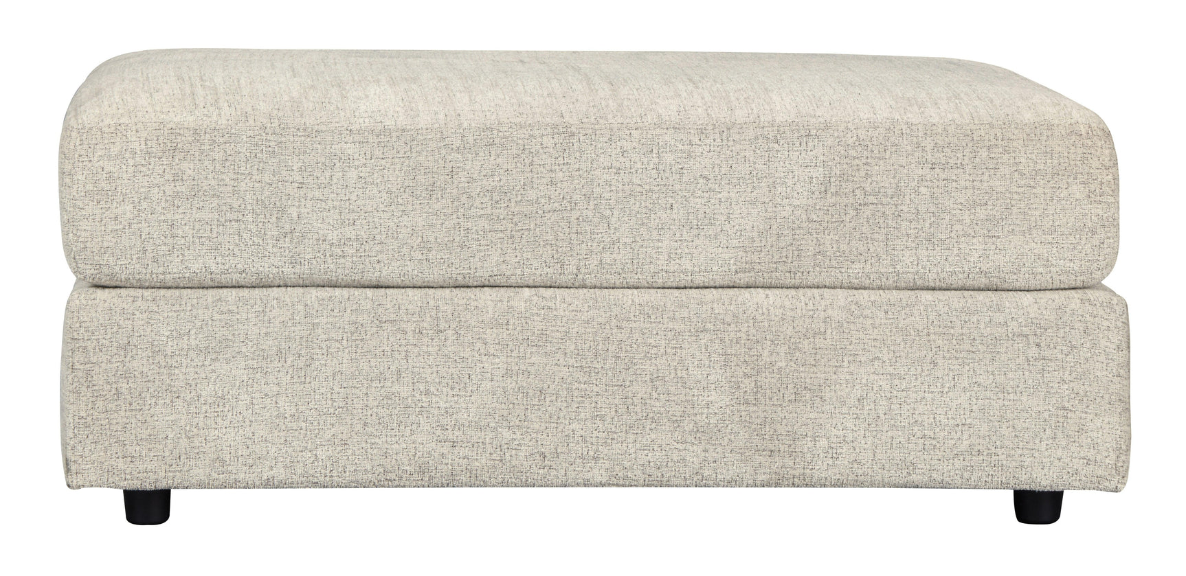 Soletren Stone Chenille Oversized Ottoman - Ella Furniture
