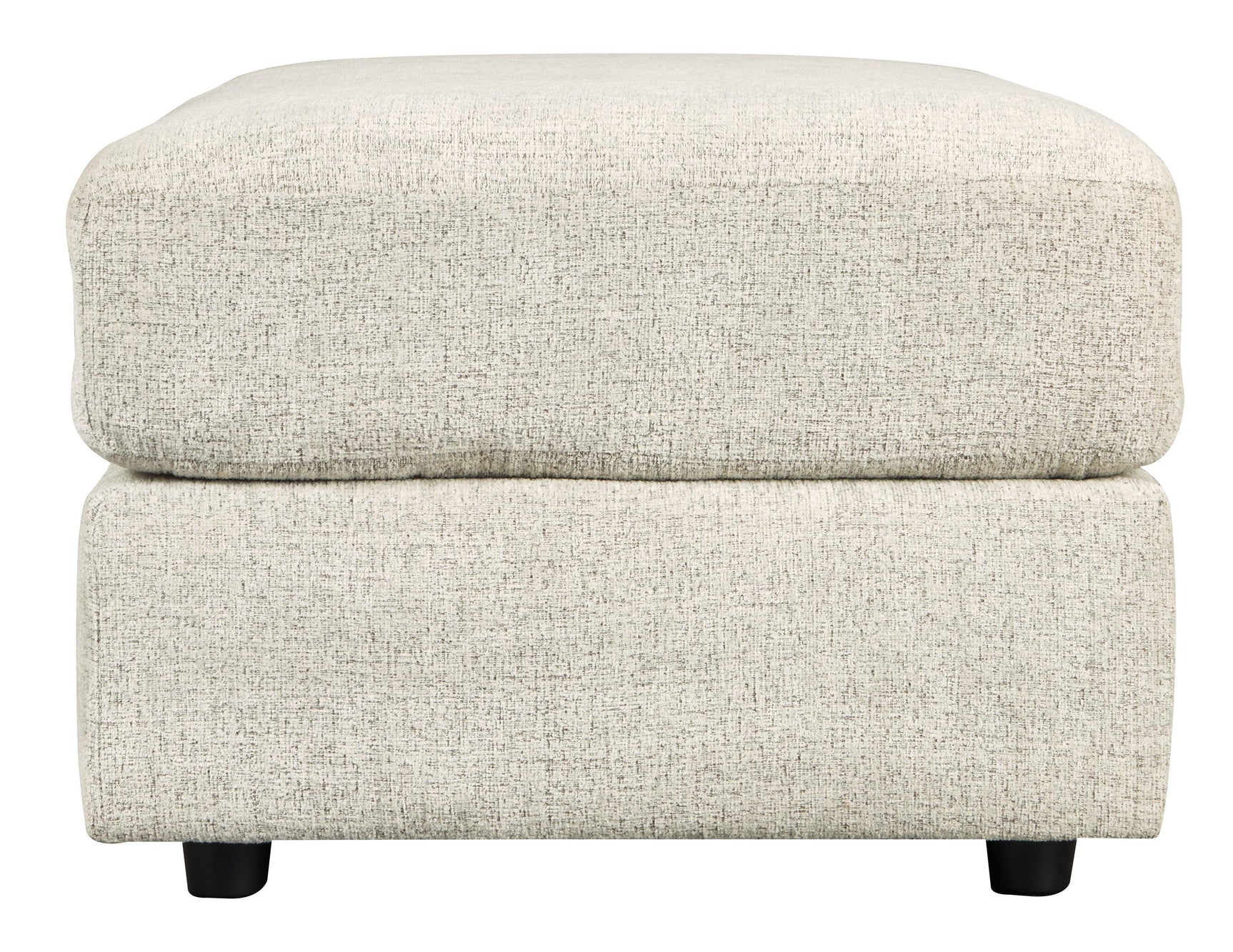 Soletren Stone Chenille Oversized Ottoman - Ella Furniture