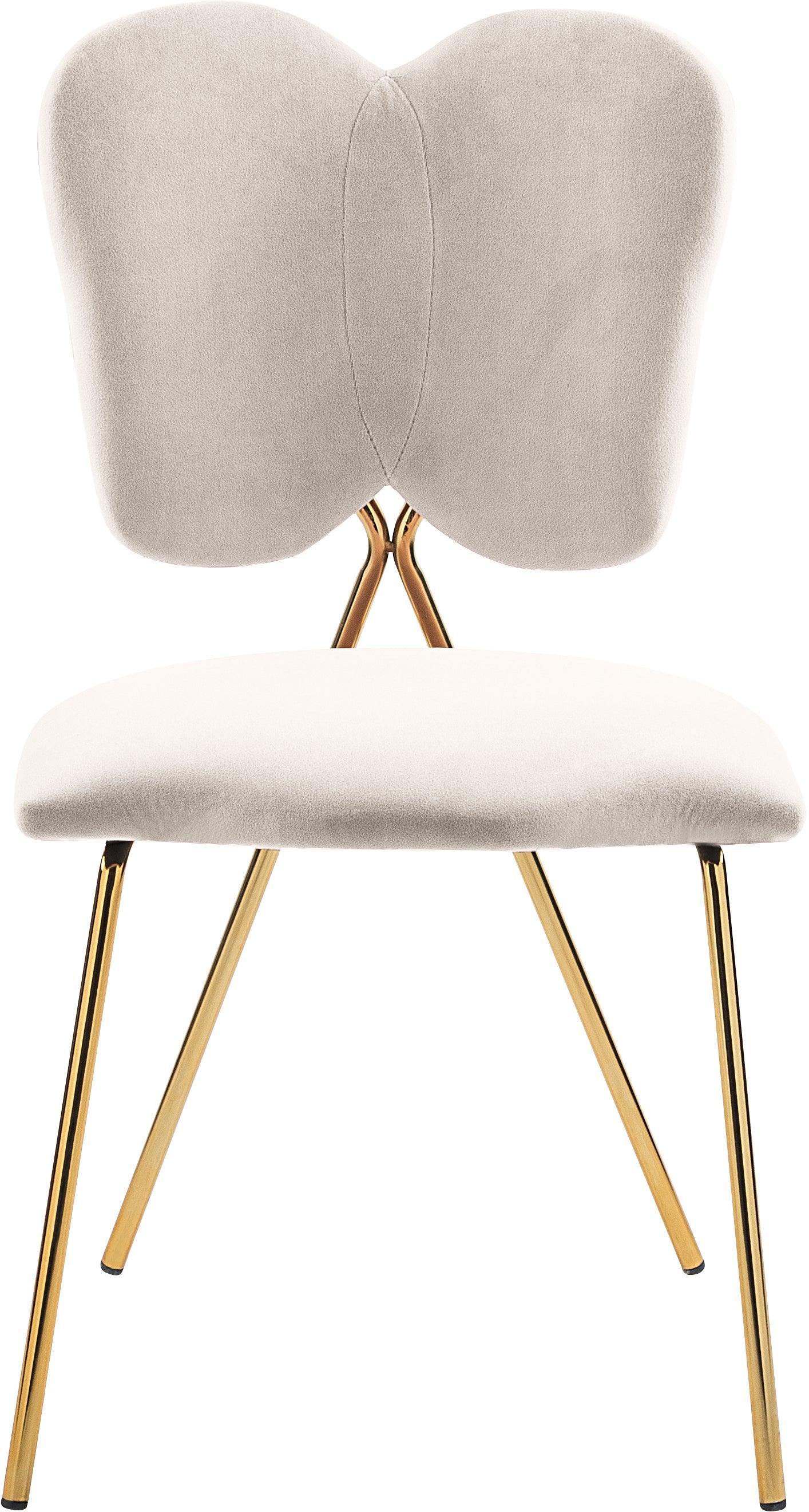 Angel Cream Velvet Dining Chair - Ella Furniture