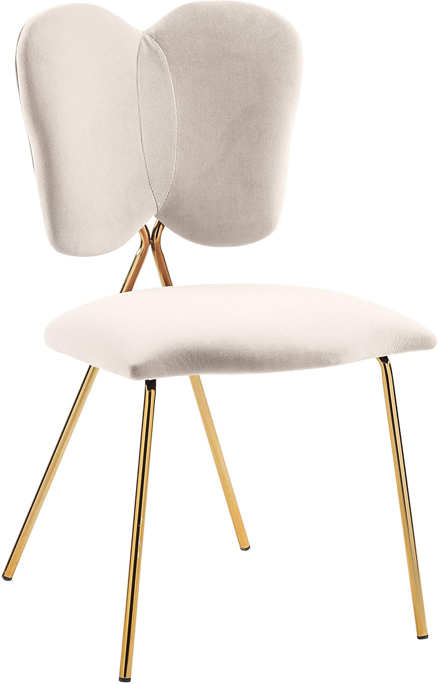 Angel Cream Velvet Dining Chair - Ella Furniture