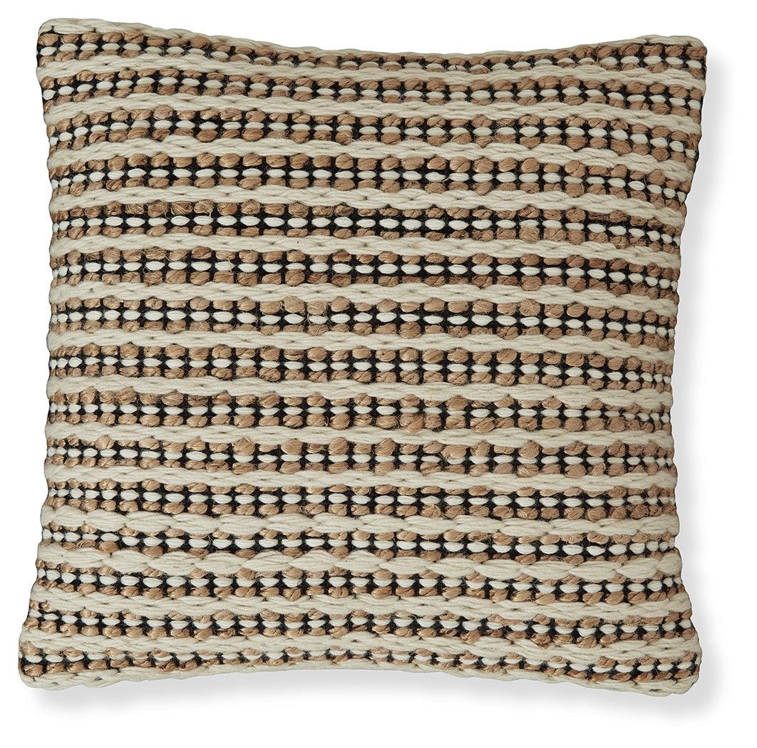 Nealington Brown/Black/white Pillow - Ella Furniture