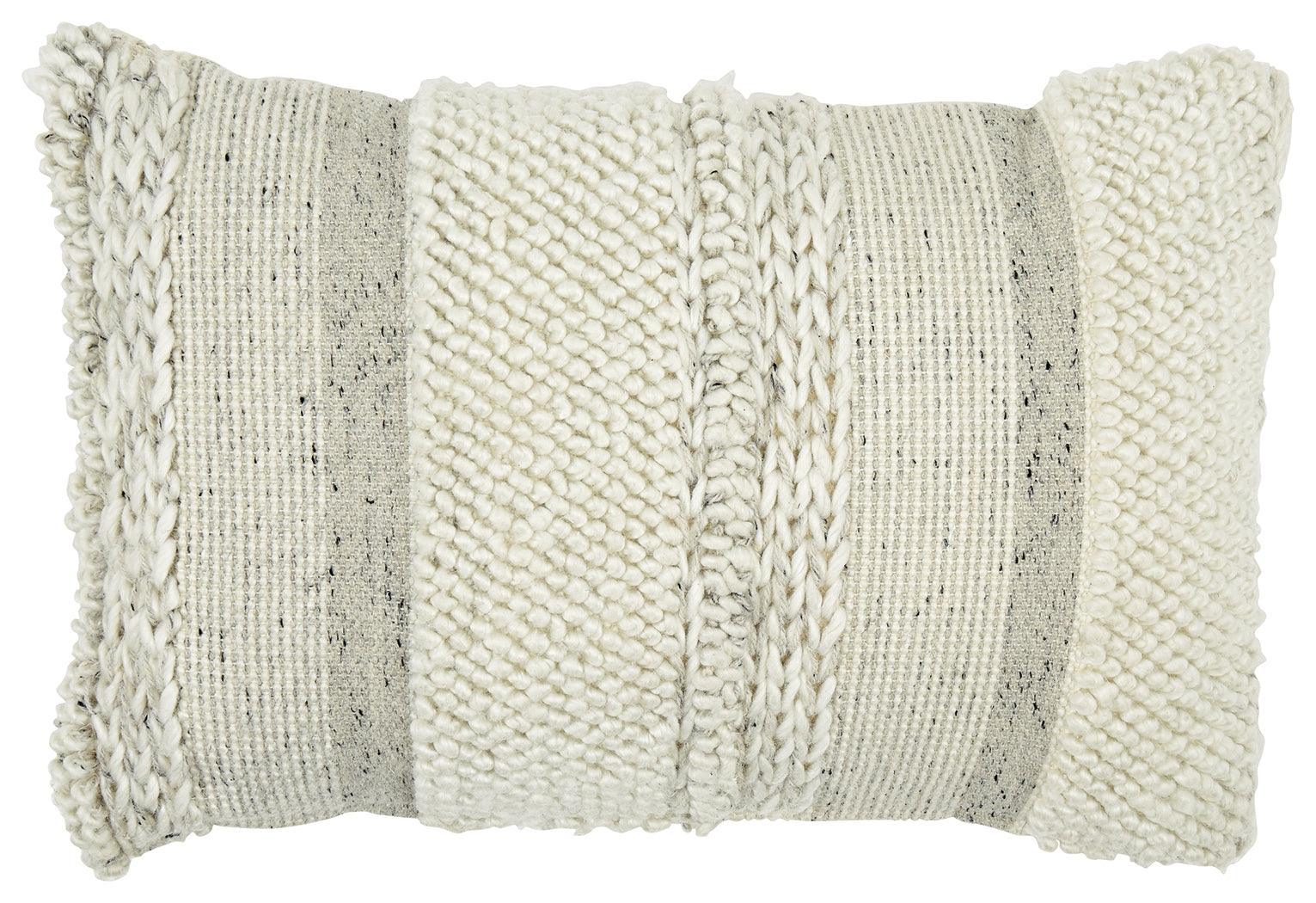 Standon Gray/white Pillow - Ella Furniture