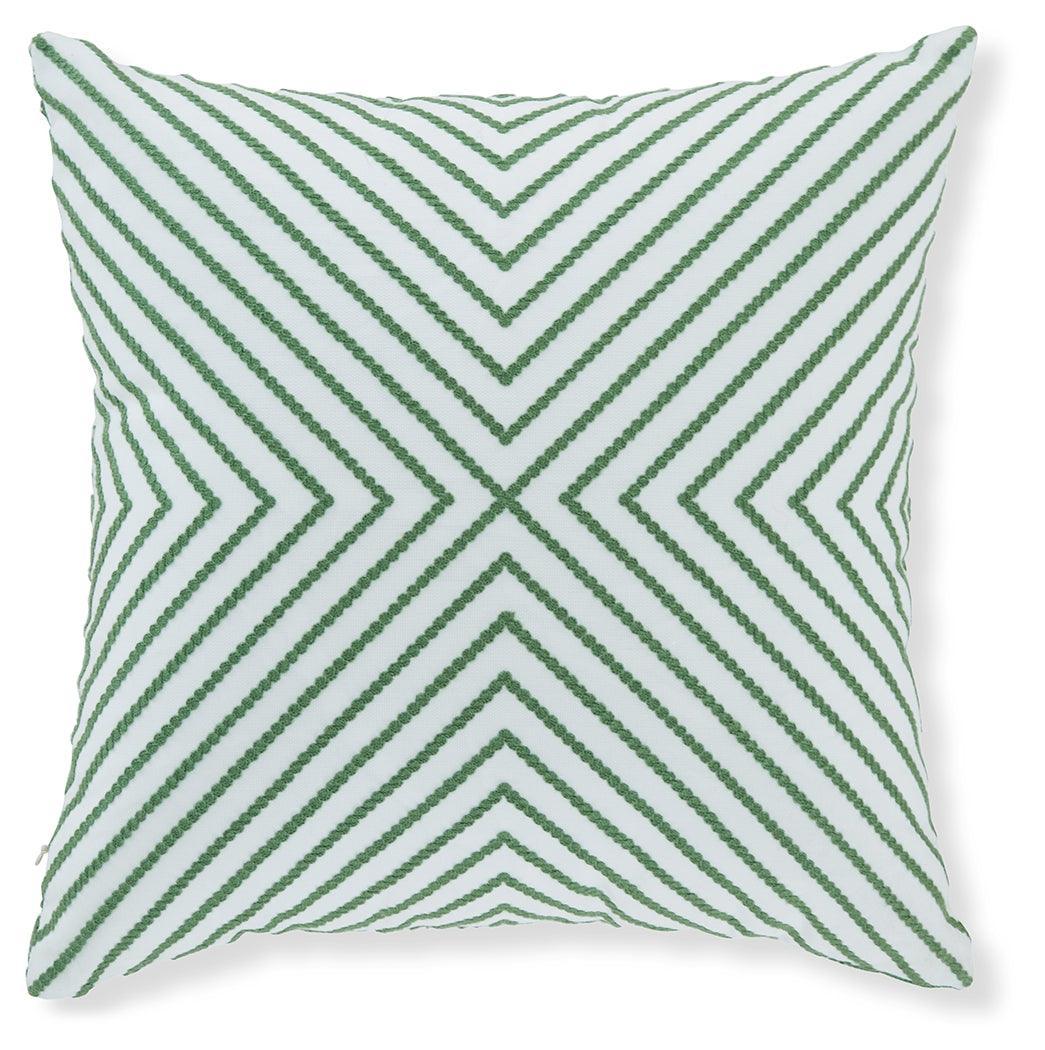 Bellvale Green/white Pillow (Set Of 4) - Ella Furniture